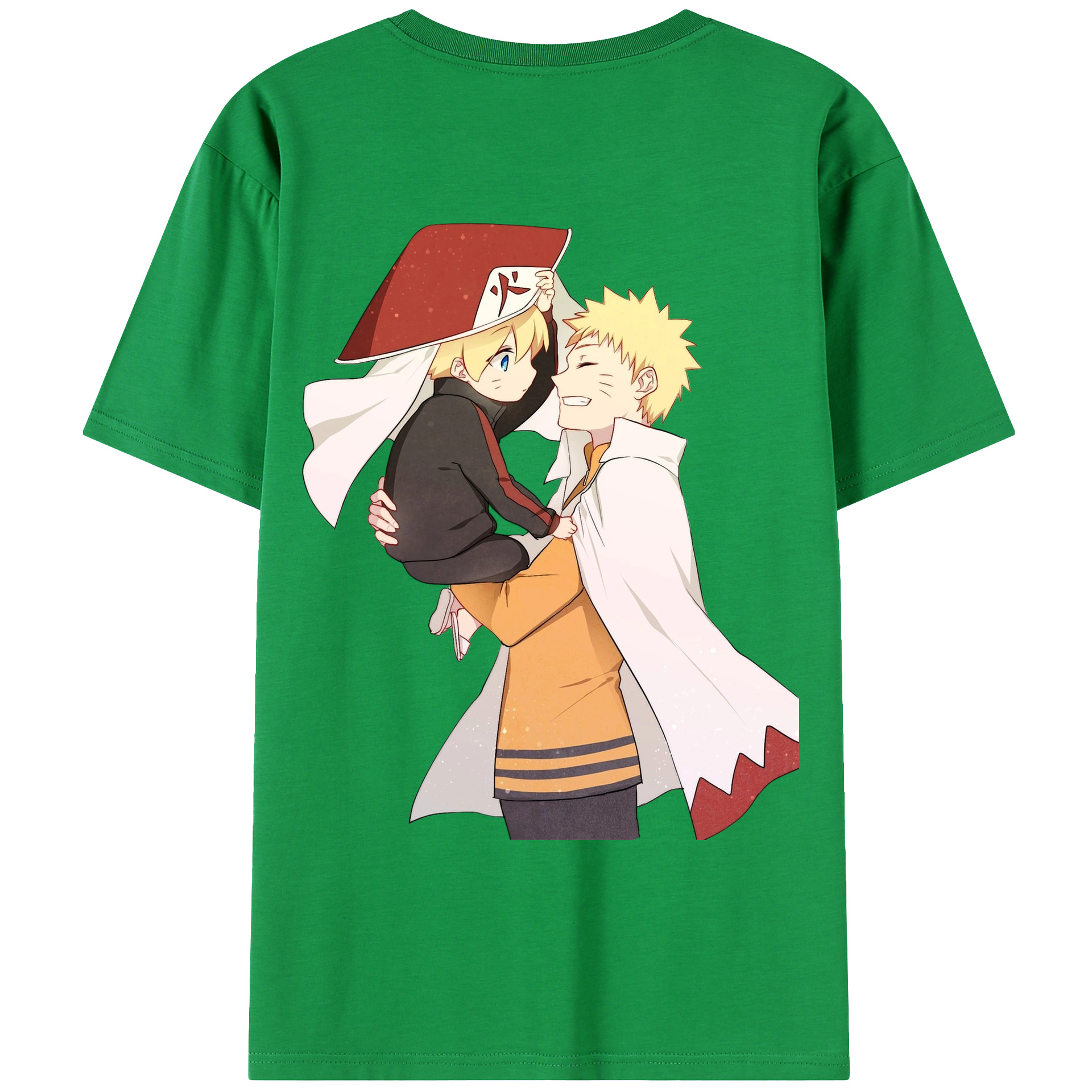 （画像用） NARUTO -ナルト- うずまき ナルト Uzumaki Naruto 綿100％ メンズ半袖Tシャツ（バックプリント） 通気性