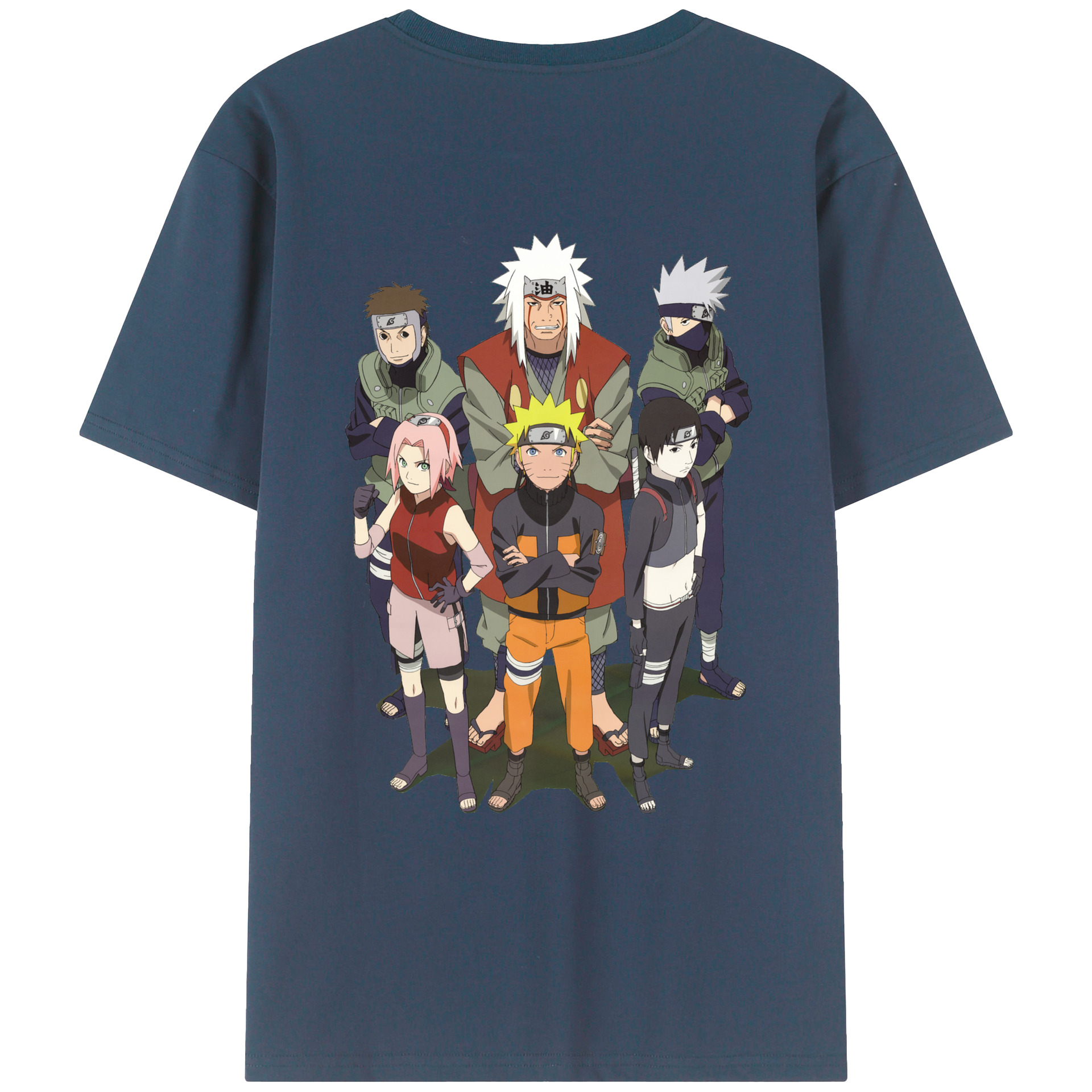 （画像用） NARUTO -ナルト- うずまき ナルト Uzumaki Naruto 綿100％ メンズ半袖Tシャツ（バックプリント） 通気性
