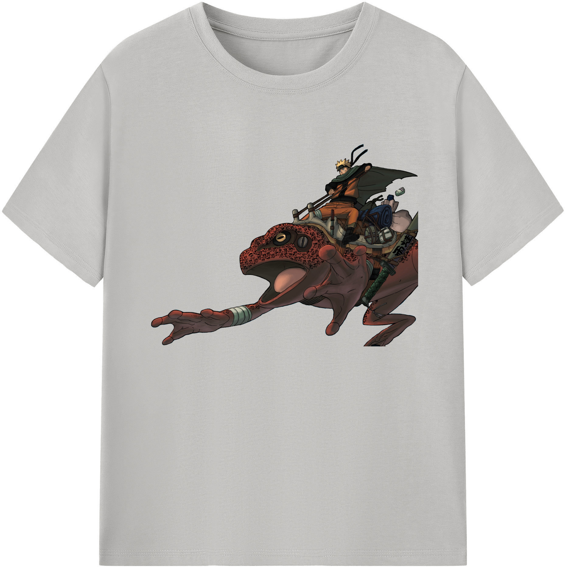 （画像用） NARUTO -ナルト- うずまき ナルト Uzumaki Naruto 綿100％ メンズ半袖Tシャツ｜肌触りやわらか＆通気性
