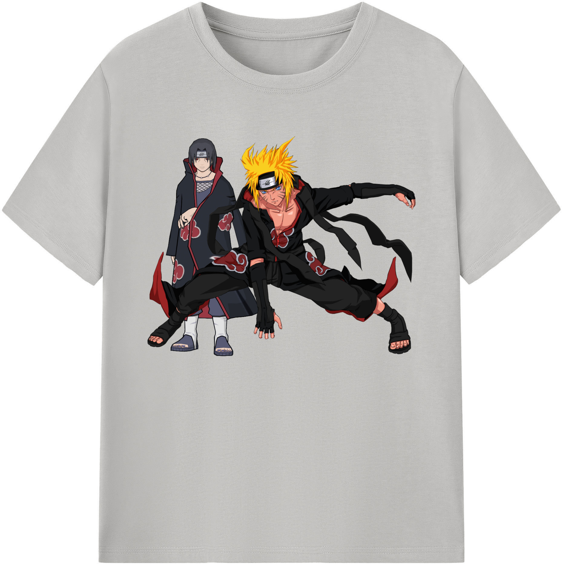 （画像用） NARUTO -ナルト- うずまき ナルト Uzumaki Naruto 綿100％ メンズ半袖Tシャツ｜肌触りやわらか＆通気性