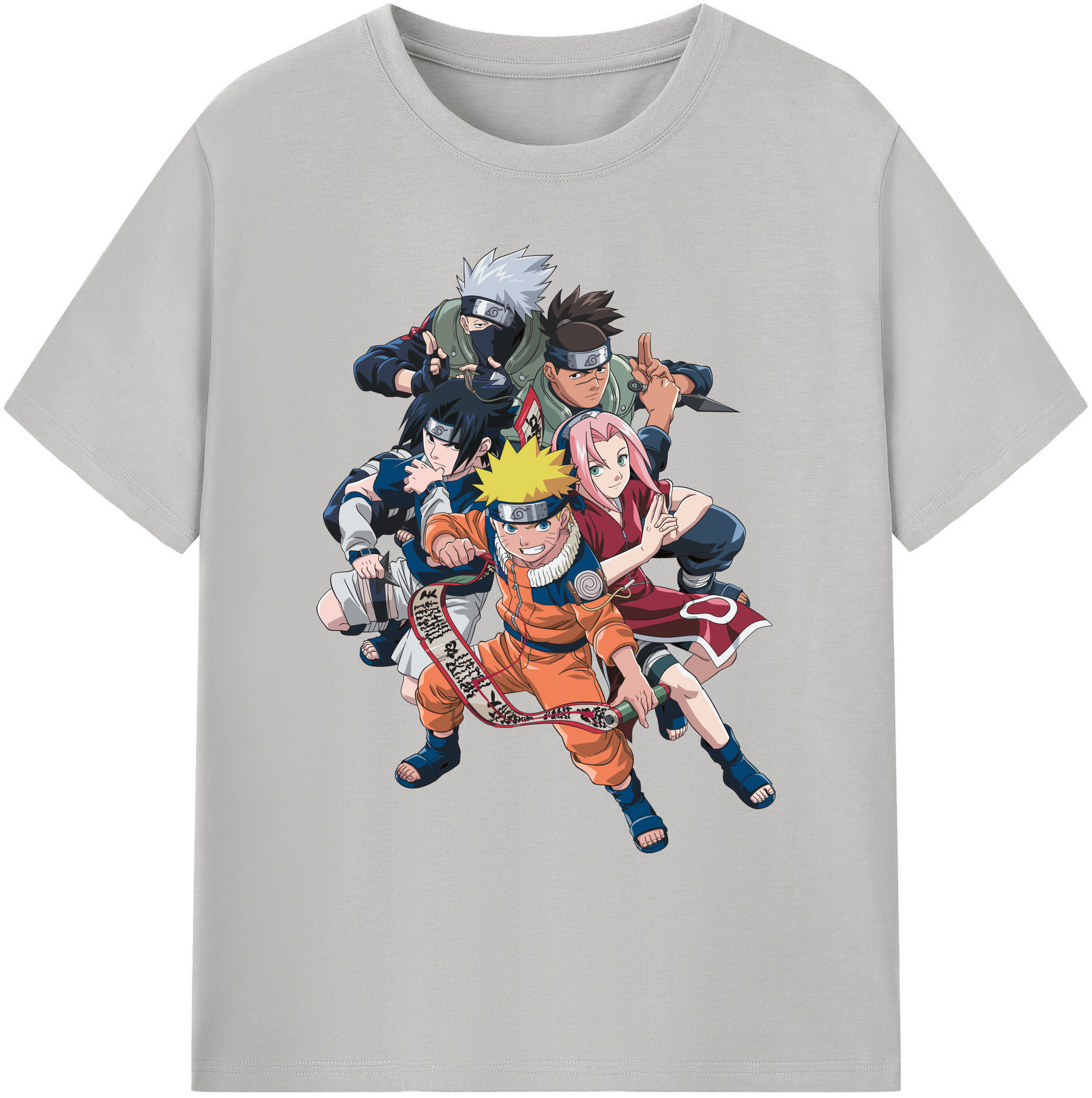 （画像用） NARUTO -ナルト- うずまき ナルト Uzumaki Naruto 綿100％ メンズ半袖Tシャツ｜肌触りやわらか＆通気性