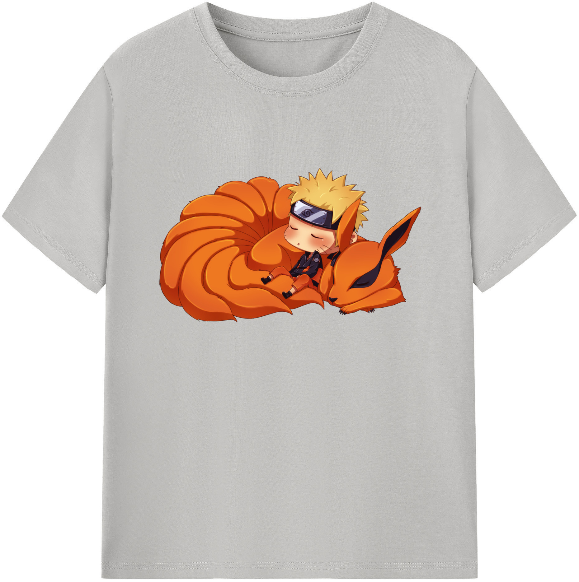 （画像用） NARUTO -ナルト- うずまき ナルト Uzumaki Naruto 綿100％ メンズ半袖Tシャツ｜肌触りやわらか＆通気性