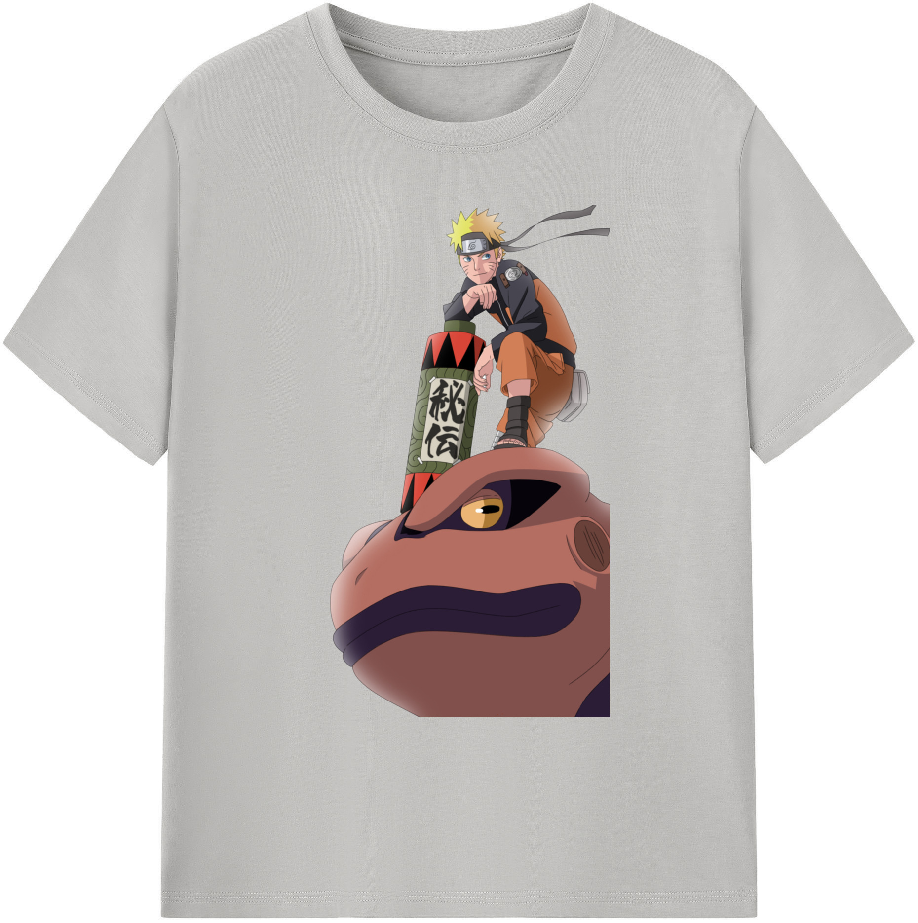 （画像用） NARUTO -ナルト- うずまき ナルト Uzumaki Naruto 綿100％ メンズ半袖Tシャツ｜肌触りやわらか＆通気性
