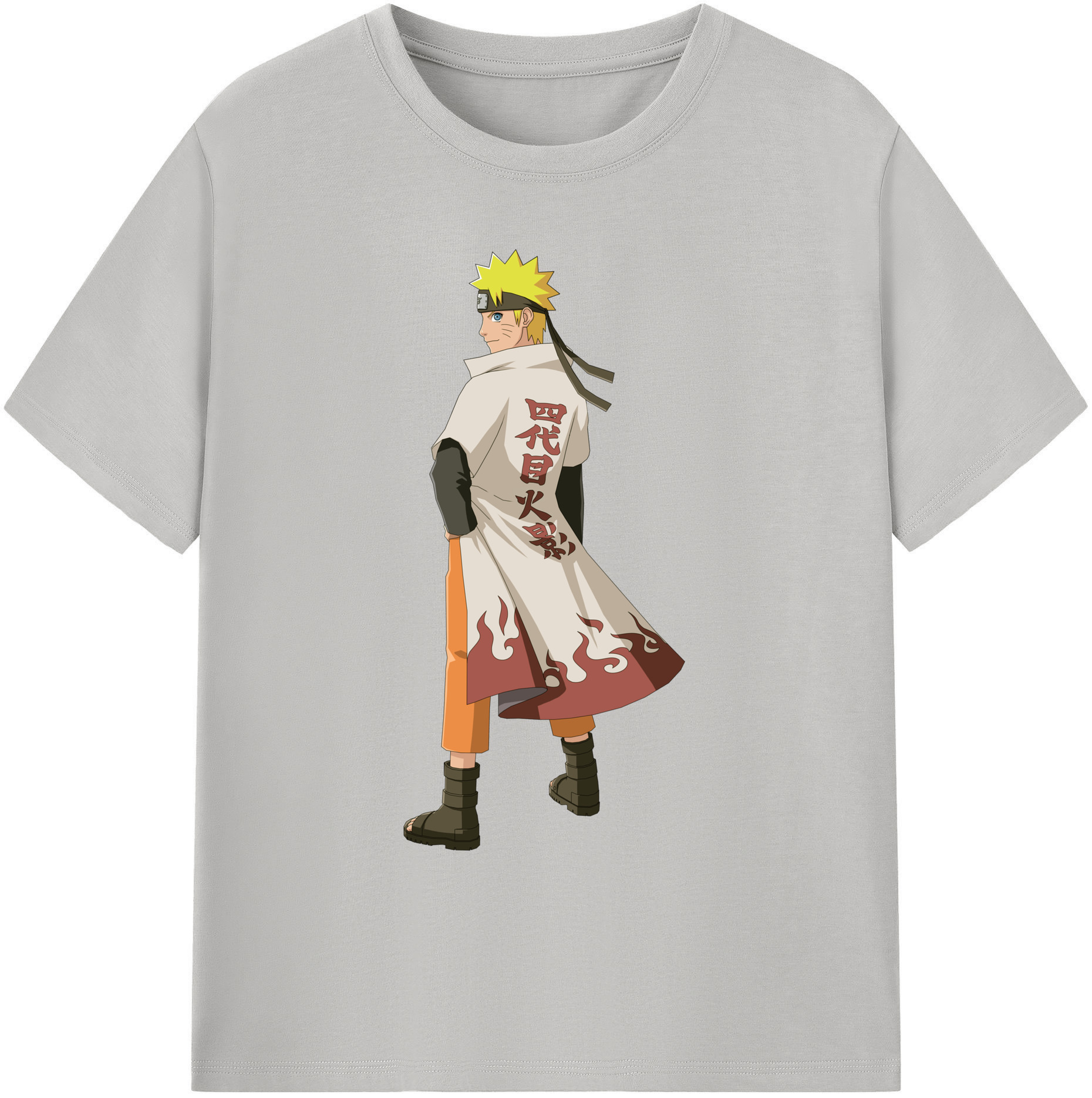 （画像用） NARUTO -ナルト- うずまき ナルト Uzumaki Naruto 綿100％ メンズ半袖Tシャツ｜肌触りやわらか＆通気性