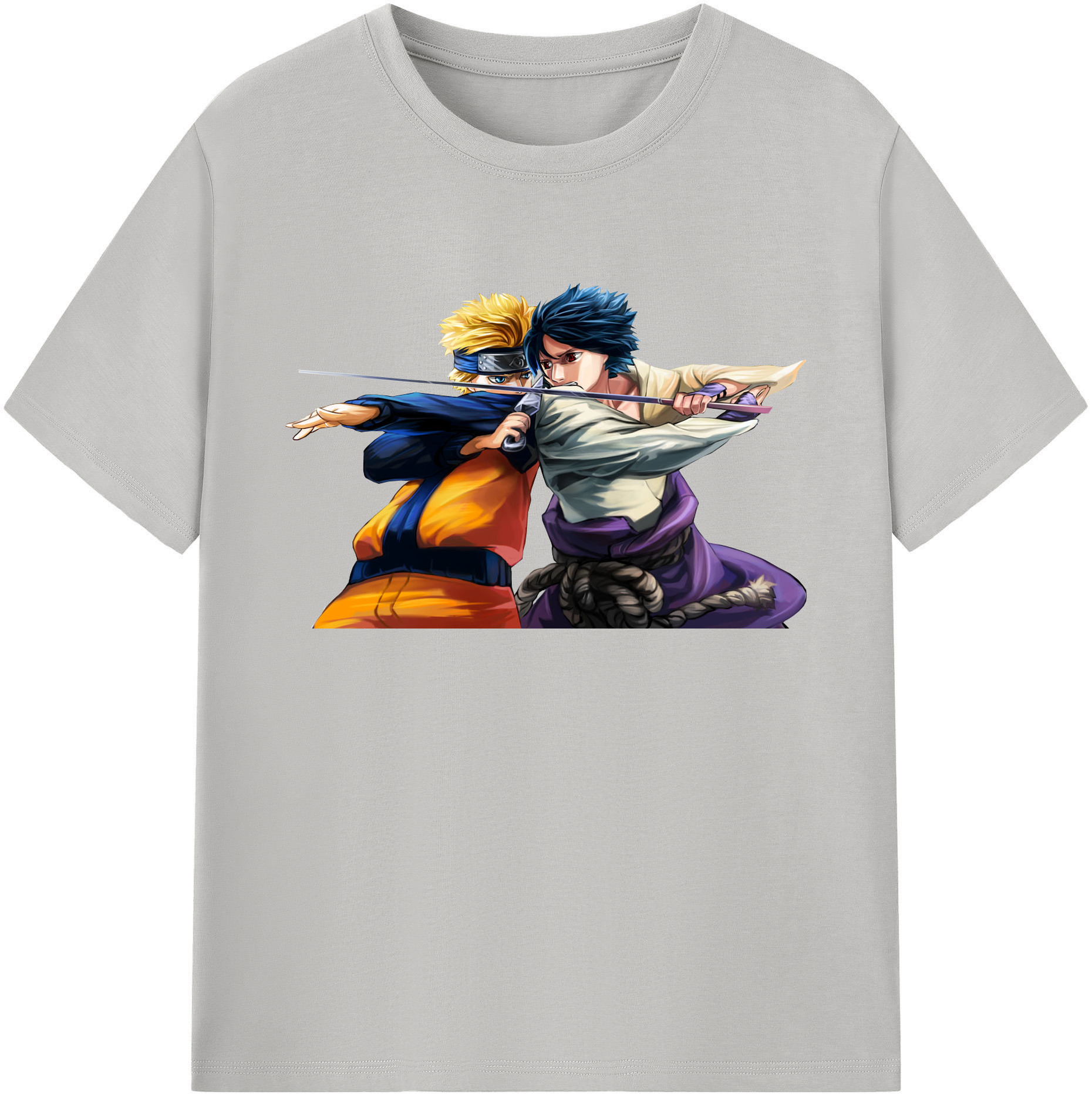 （画像用） NARUTO -ナルト- うずまき ナルト Uzumaki Naruto 綿100％ メンズ半袖Tシャツ｜肌触りやわらか＆通気性