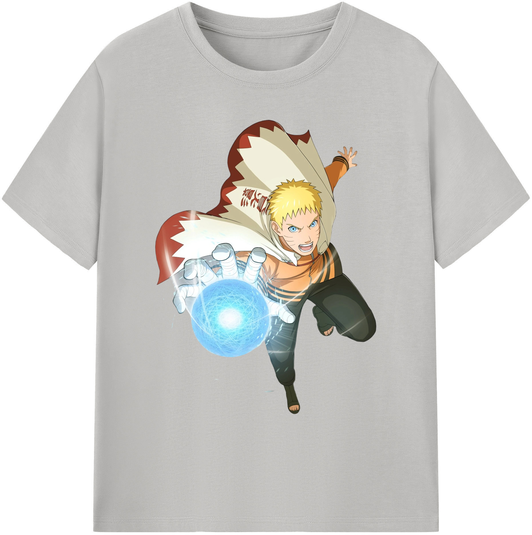 （画像用） NARUTO -ナルト- うずまき ナルト Uzumaki Naruto 綿100％ メンズ半袖Tシャツ｜肌触りやわらか＆通気性
