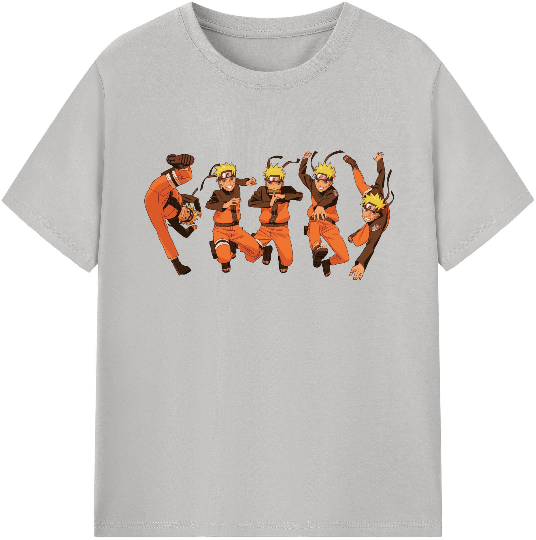 （画像用） NARUTO -ナルト- うずまき ナルト Uzumaki Naruto 綿100％ メンズ半袖Tシャツ｜肌触りやわらか＆通気性