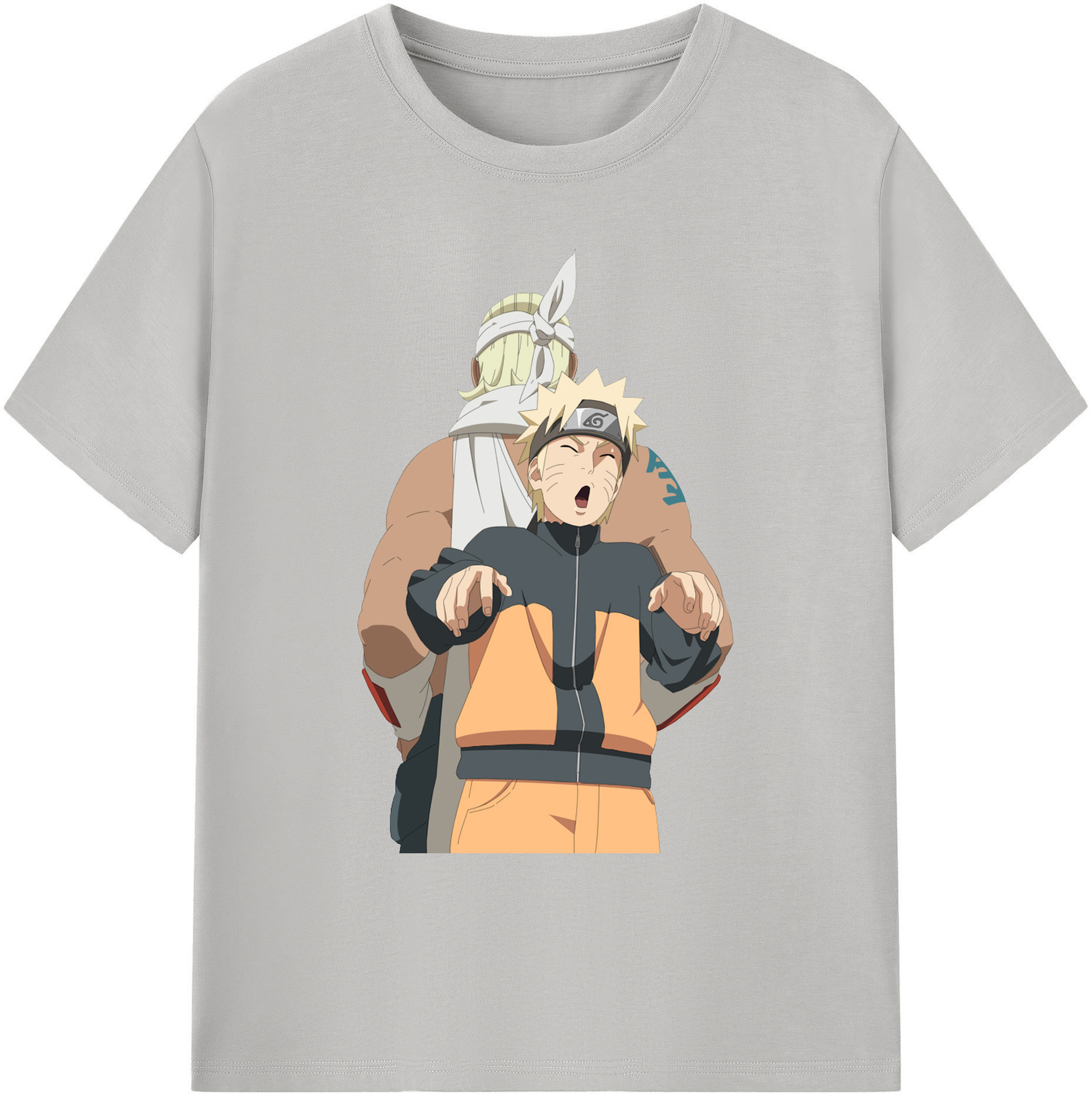 （画像用） NARUTO -ナルト- うずまき ナルト Uzumaki Naruto 綿100％ メンズ半袖Tシャツ｜肌触りやわらか＆通気性