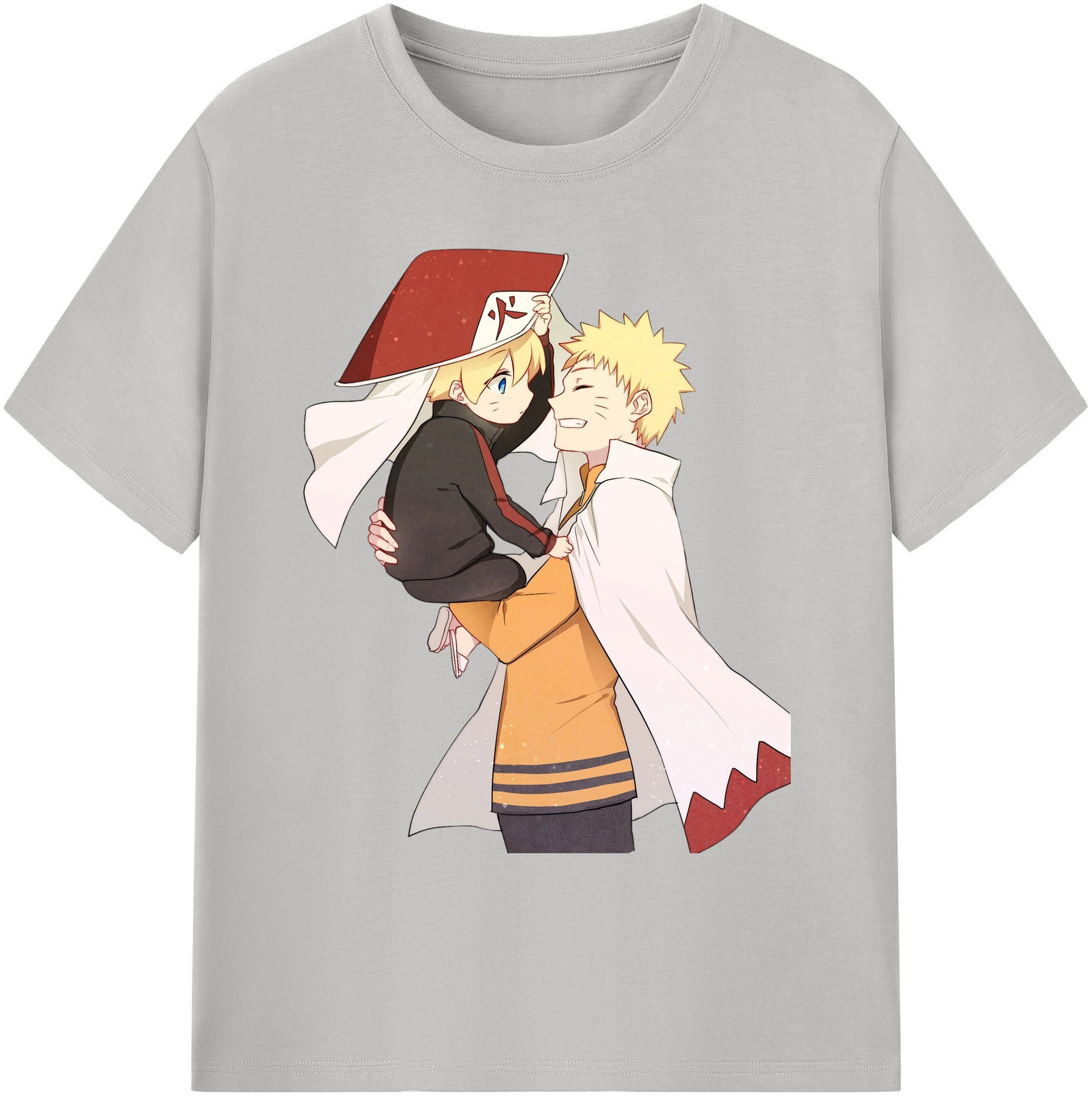 （画像用） NARUTO -ナルト- うずまき ナルト Uzumaki Naruto 綿100％ メンズ半袖Tシャツ｜肌触りやわらか＆通気性