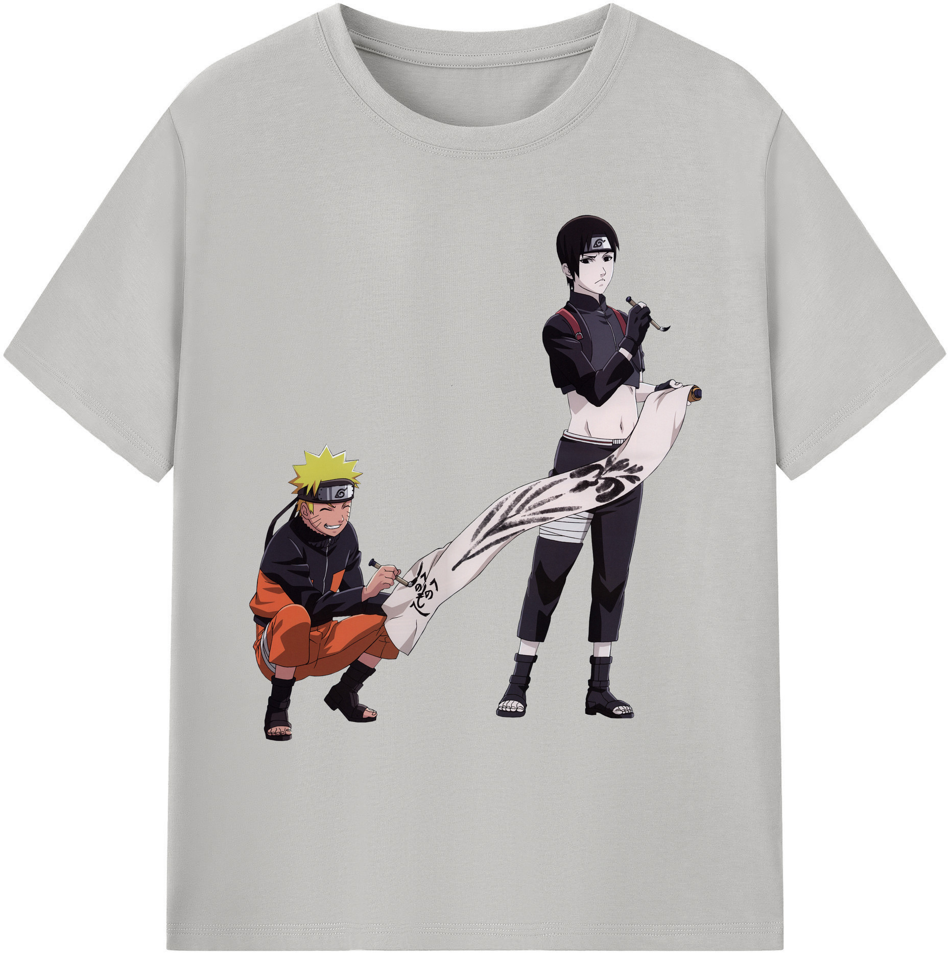 （画像用） NARUTO -ナルト- うずまき ナルト Uzumaki Naruto 綿100％ メンズ半袖Tシャツ｜肌触りやわらか＆通気性