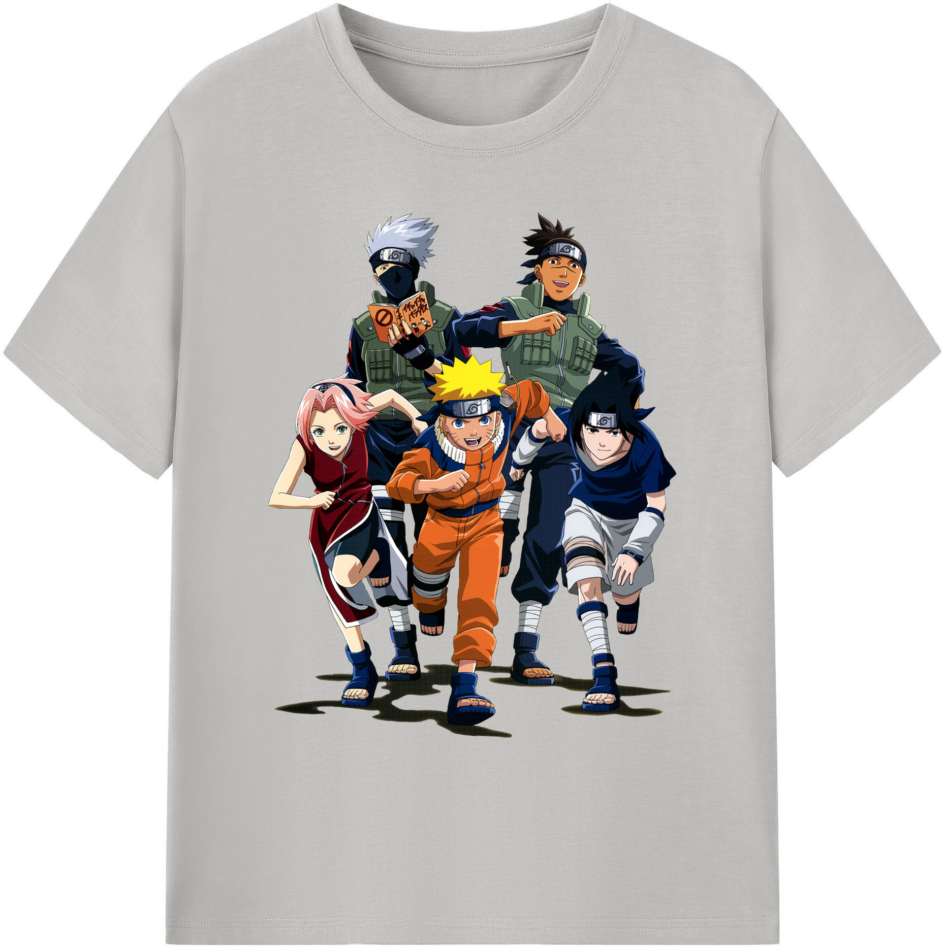 （画像用） NARUTO -ナルト- うずまき ナルト Uzumaki Naruto 綿100％ メンズ半袖Tシャツ｜肌触りやわらか＆通気性