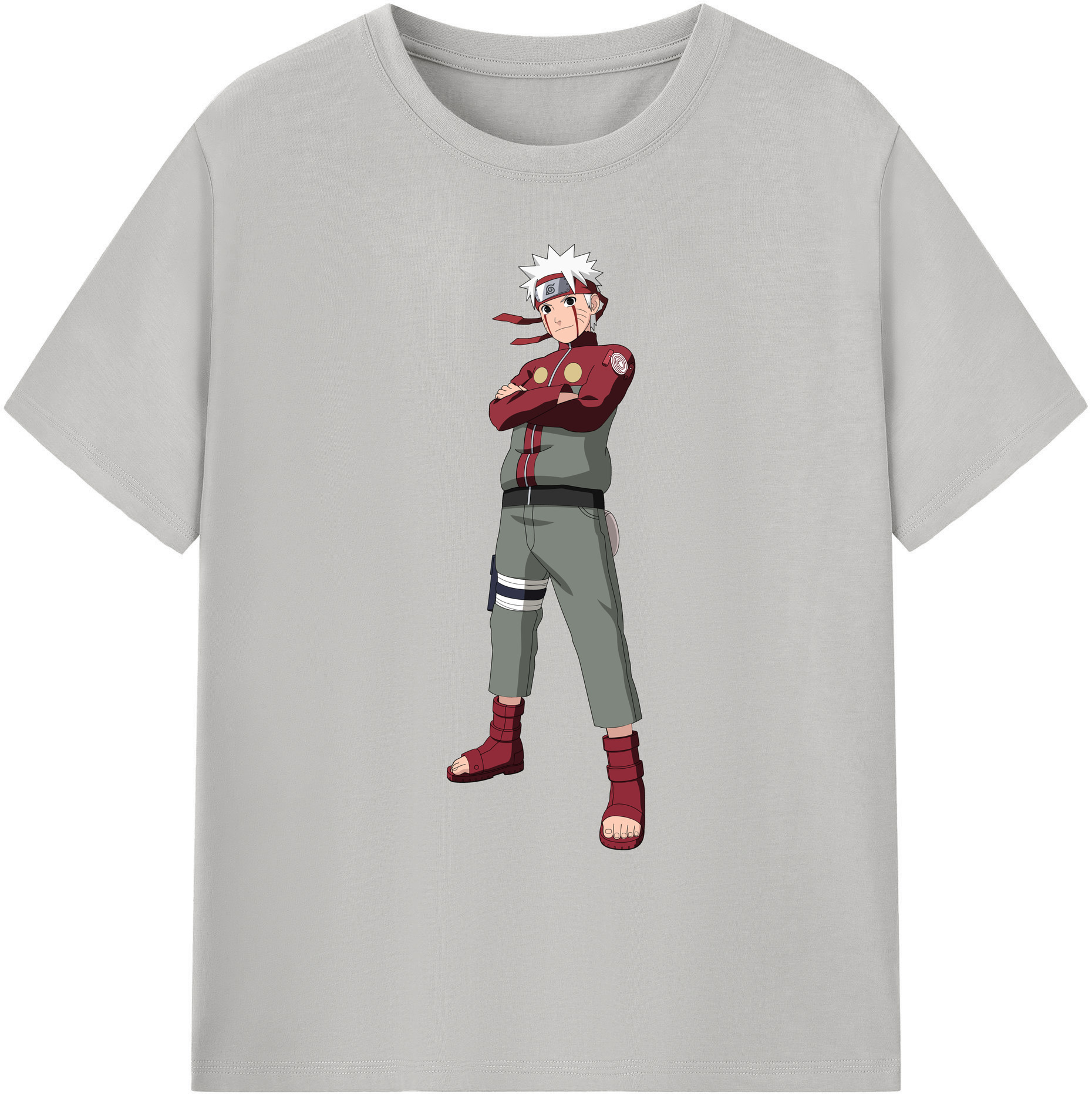 （画像用） NARUTO -ナルト- うずまき ナルト Uzumaki Naruto 綿100％ メンズ半袖Tシャツ｜肌触りやわらか＆通気性