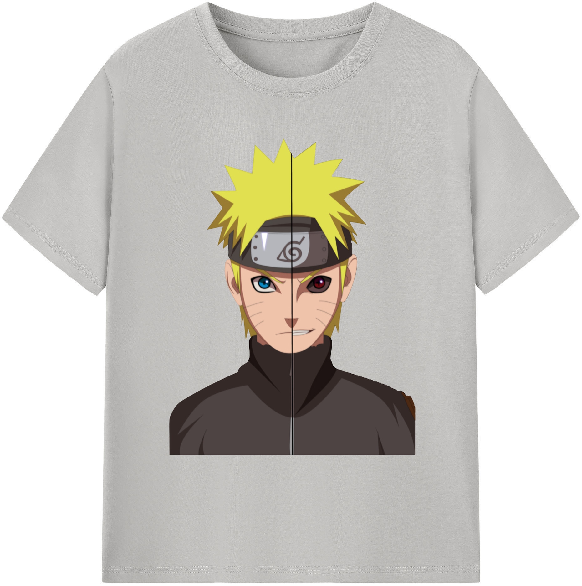 （画像用） NARUTO -ナルト- うずまき ナルト Uzumaki Naruto 綿100％ メンズ半袖Tシャツ｜肌触りやわらか＆通気性