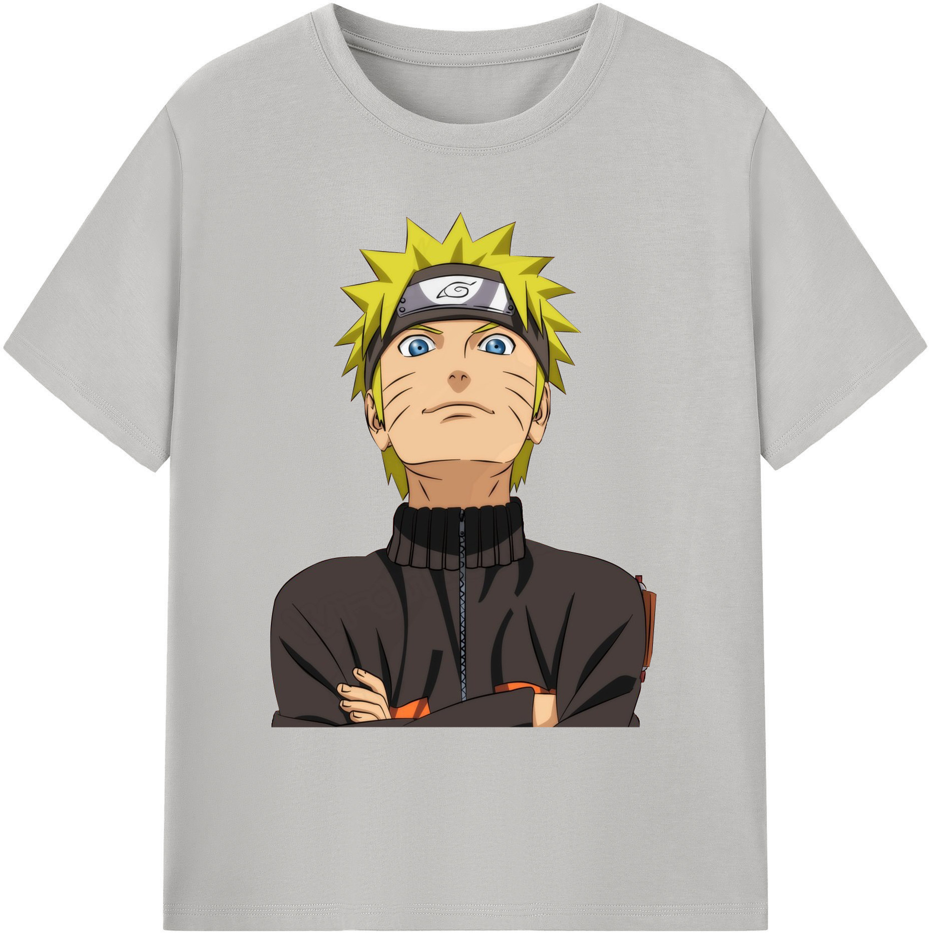 （画像用） NARUTO -ナルト- うずまき ナルト Uzumaki Naruto 綿100％ メンズ半袖Tシャツ｜肌触りやわらか＆通気性