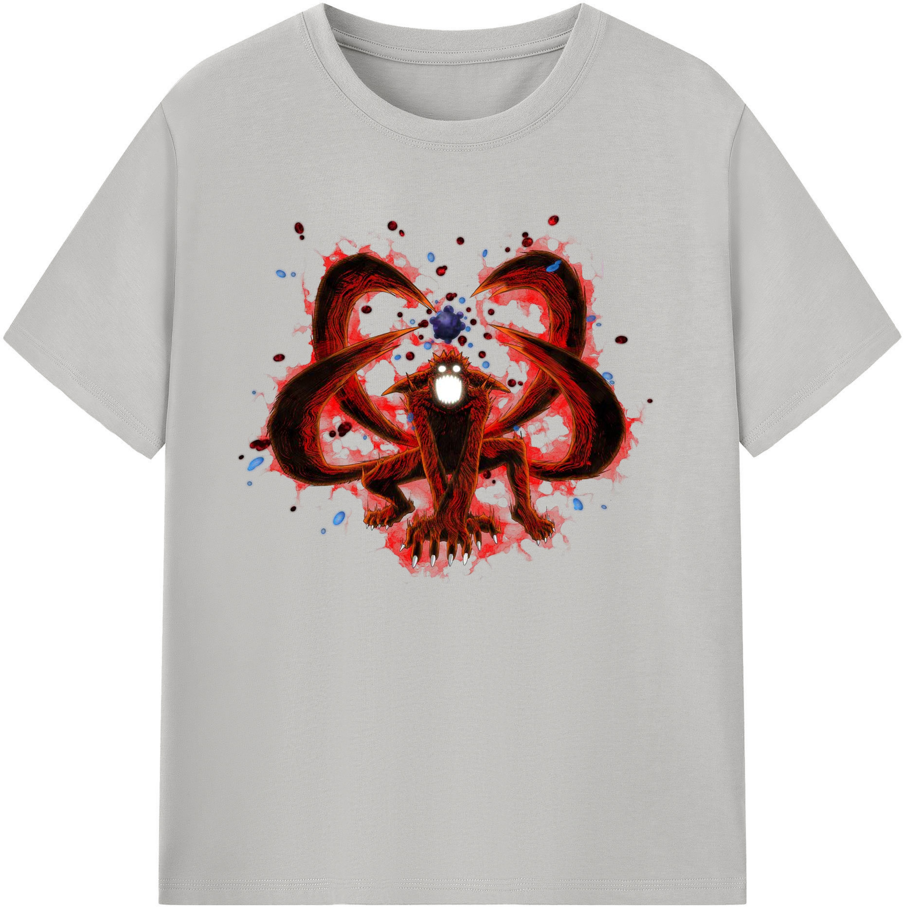 （画像用） NARUTO -ナルト- うずまき ナルト Uzumaki Naruto 綿100％ メンズ半袖Tシャツ｜肌触りやわらか＆通気性