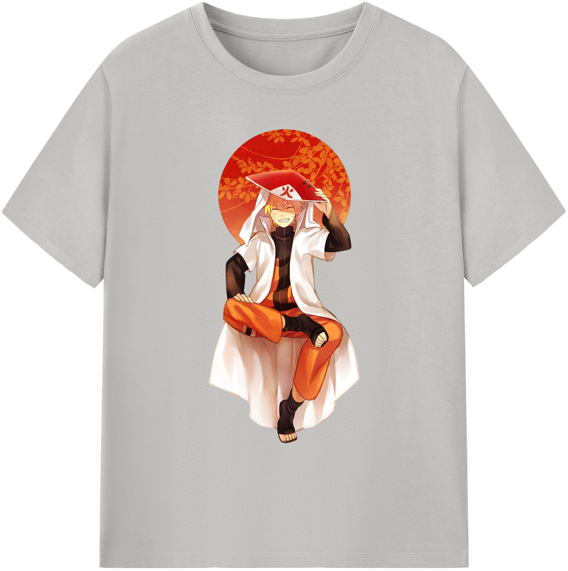 （画像用） NARUTO -ナルト- うずまき ナルト Uzumaki Naruto 綿100％ メンズ半袖Tシャツ｜肌触りやわらか＆通気性