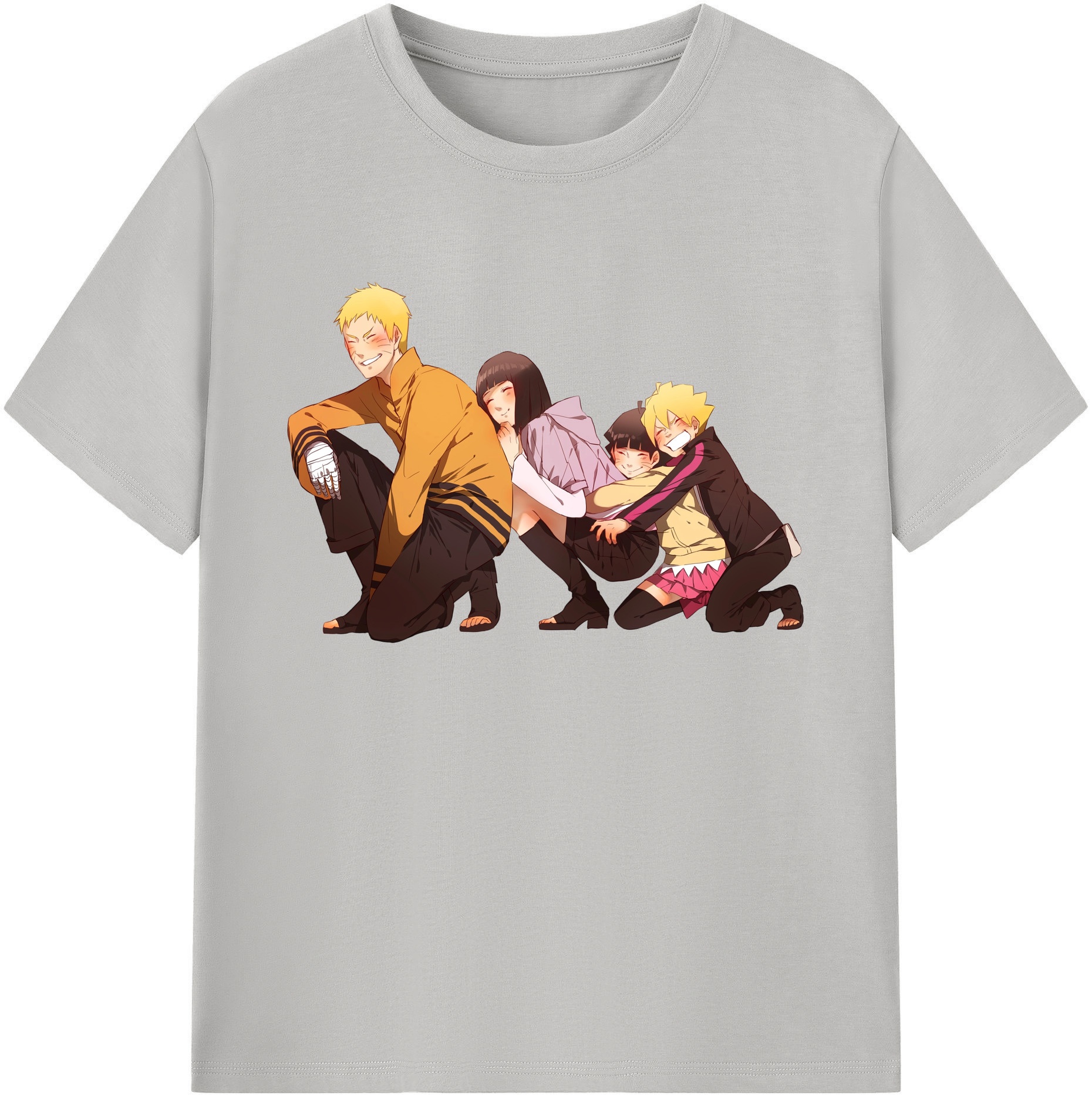 （画像用） NARUTO -ナルト- うずまき ナルト Uzumaki Naruto 綿100％ メンズ半袖Tシャツ｜肌触りやわらか＆通気性