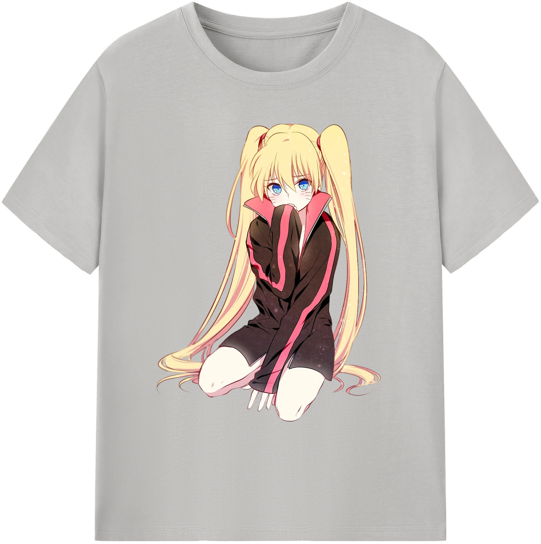 （画像用） NARUTO -ナルト- うずまき ナルト Uzumaki Naruto 綿100％ メンズ半袖Tシャツ｜肌触りやわらか＆通気性