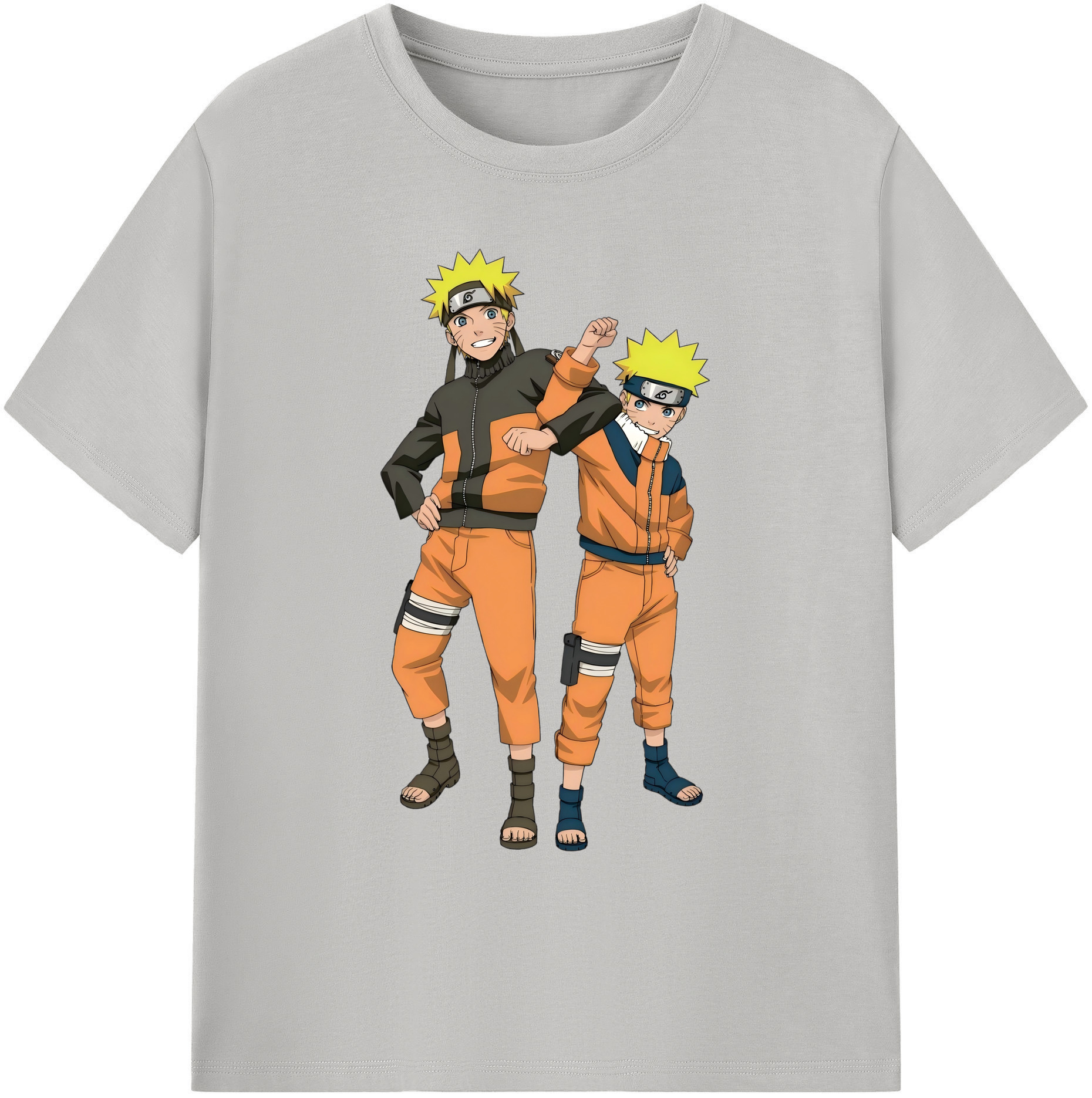 （画像用） NARUTO -ナルト- うずまき ナルト Uzumaki Naruto 綿100％ メンズ半袖Tシャツ｜肌触りやわらか＆通気性