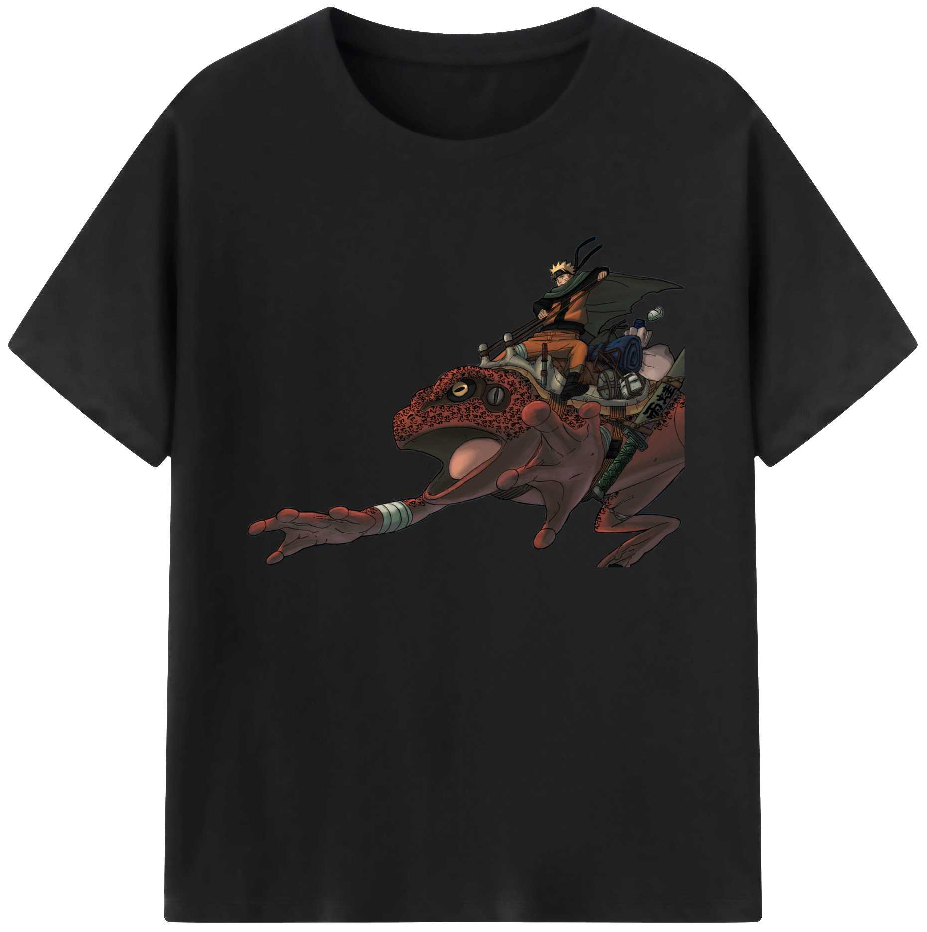（画像用） NARUTO -ナルト- うずまき ナルト Uzumaki Naruto 綿100％ メンズ半袖Tシャツ｜肌触りやわらか＆通気性