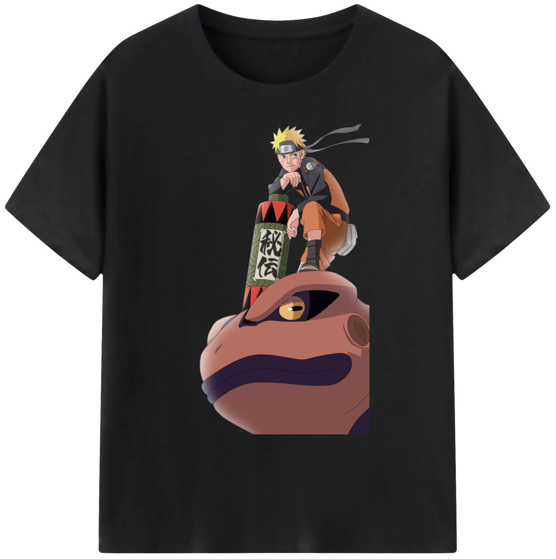 （画像用） NARUTO -ナルト- うずまき ナルト Uzumaki Naruto 綿100％ メンズ半袖Tシャツ｜肌触りやわらか＆通気性