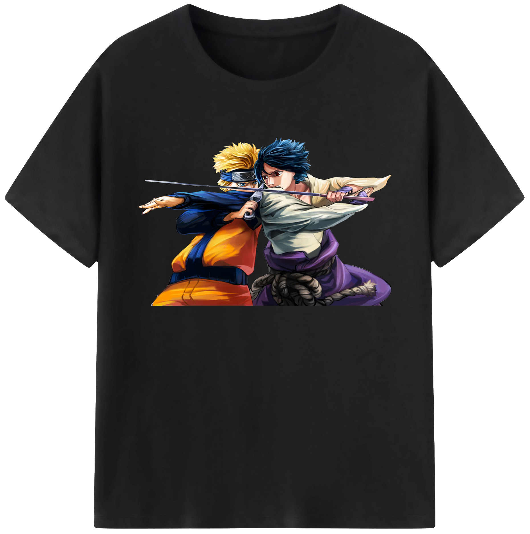 （画像用） NARUTO -ナルト- うずまき ナルト Uzumaki Naruto 綿100％ メンズ半袖Tシャツ｜肌触りやわらか＆通気性
