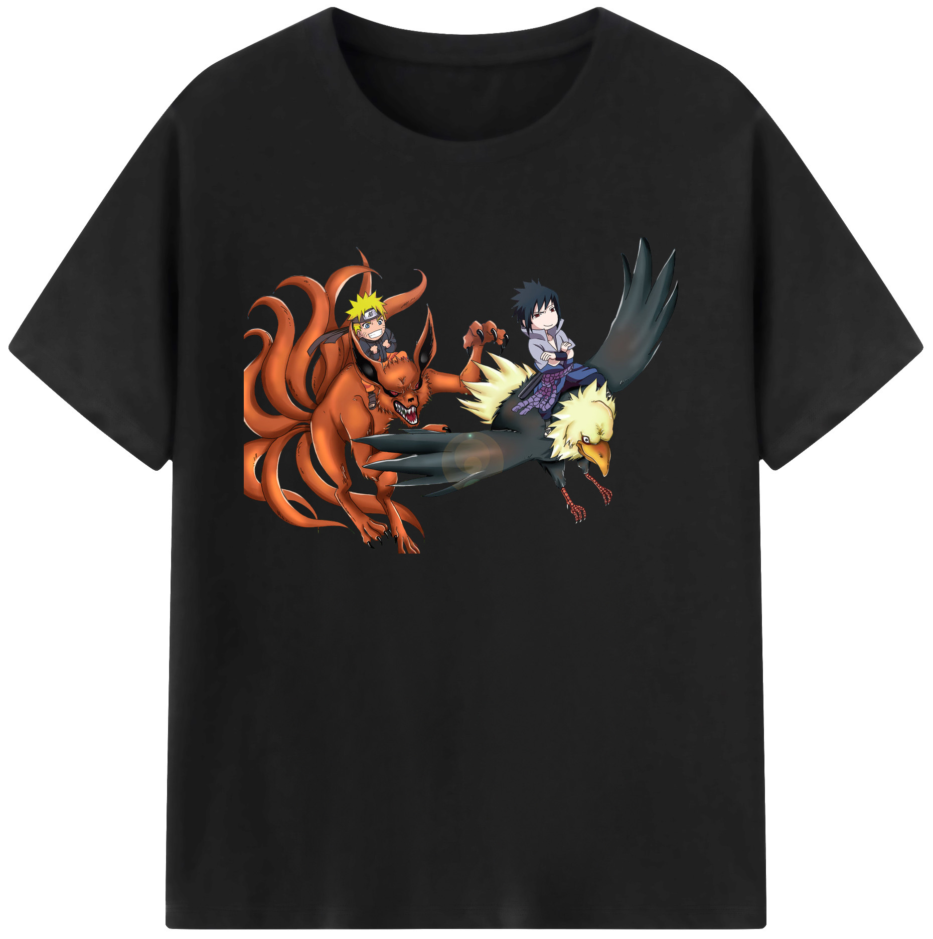 （画像用） NARUTO -ナルト- うずまき ナルト Uzumaki Naruto 綿100％ メンズ半袖Tシャツ｜肌触りやわらか＆通気性