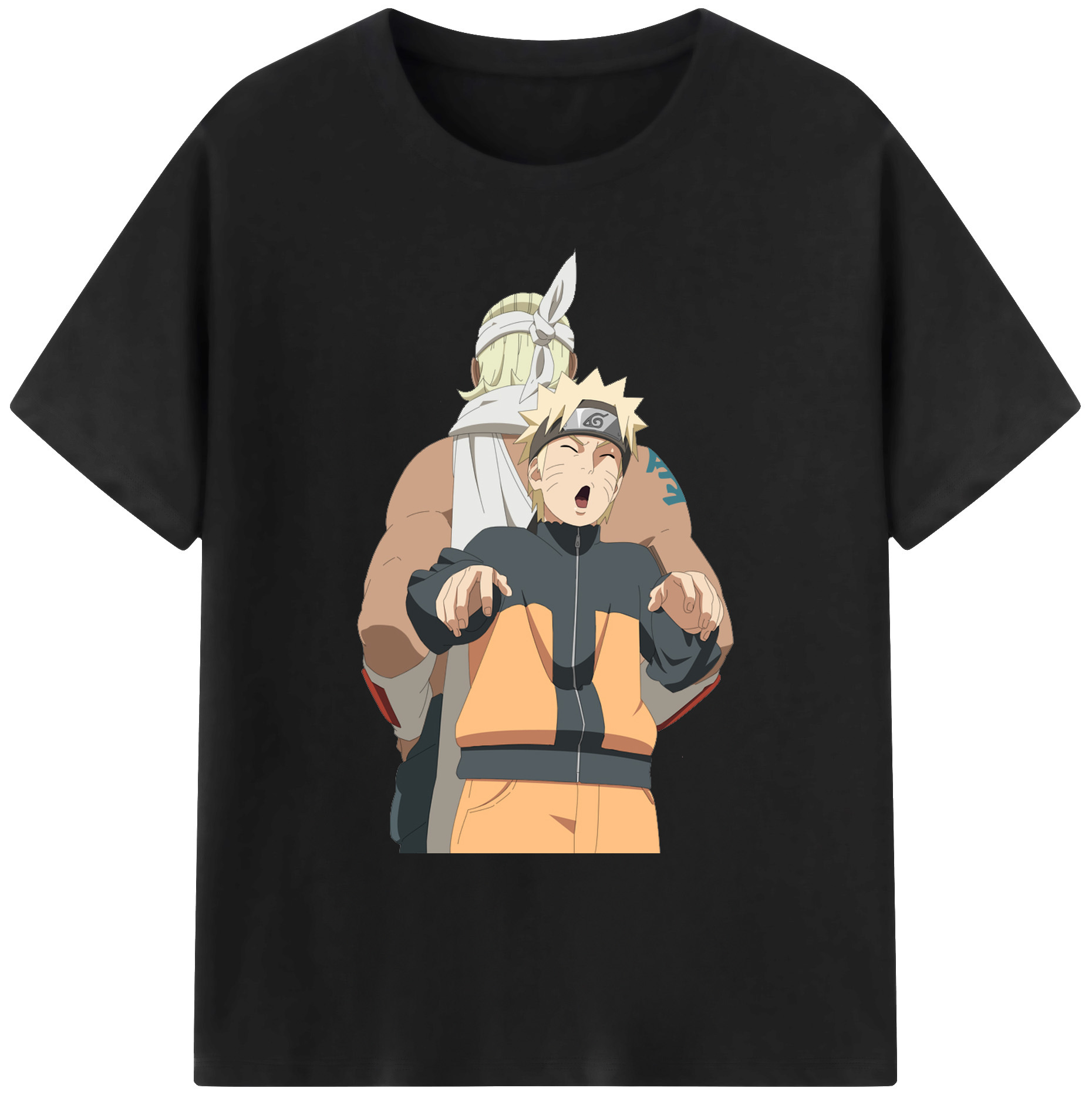 （画像用） NARUTO -ナルト- うずまき ナルト Uzumaki Naruto 綿100％ メンズ半袖Tシャツ｜肌触りやわらか＆通気性