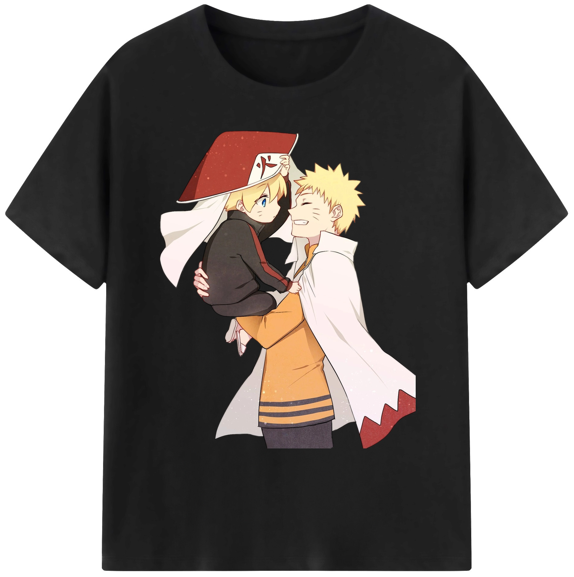 （画像用） NARUTO -ナルト- うずまき ナルト Uzumaki Naruto 綿100％ メンズ半袖Tシャツ｜肌触りやわらか＆通気性