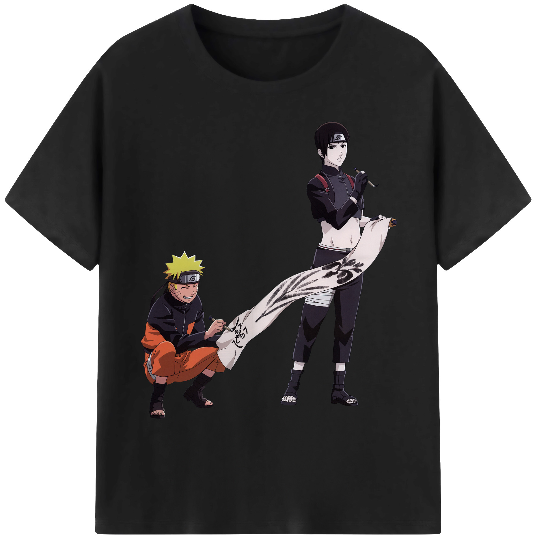 （画像用） NARUTO -ナルト- うずまき ナルト Uzumaki Naruto 綿100％ メンズ半袖Tシャツ｜肌触りやわらか＆通気性