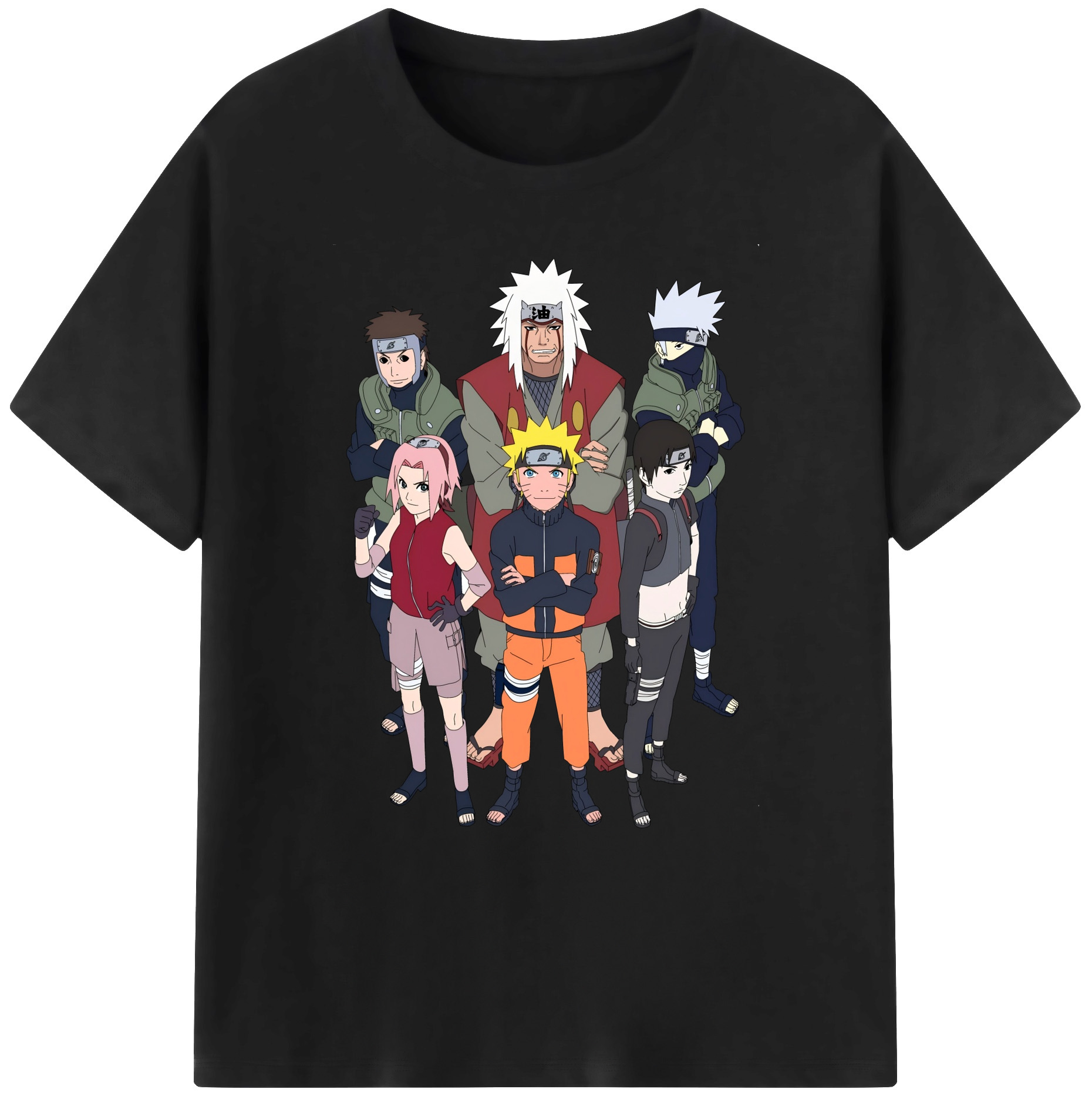 （画像用） NARUTO -ナルト- うずまき ナルト Uzumaki Naruto 綿100％ メンズ半袖Tシャツ｜肌触りやわらか＆通気性
