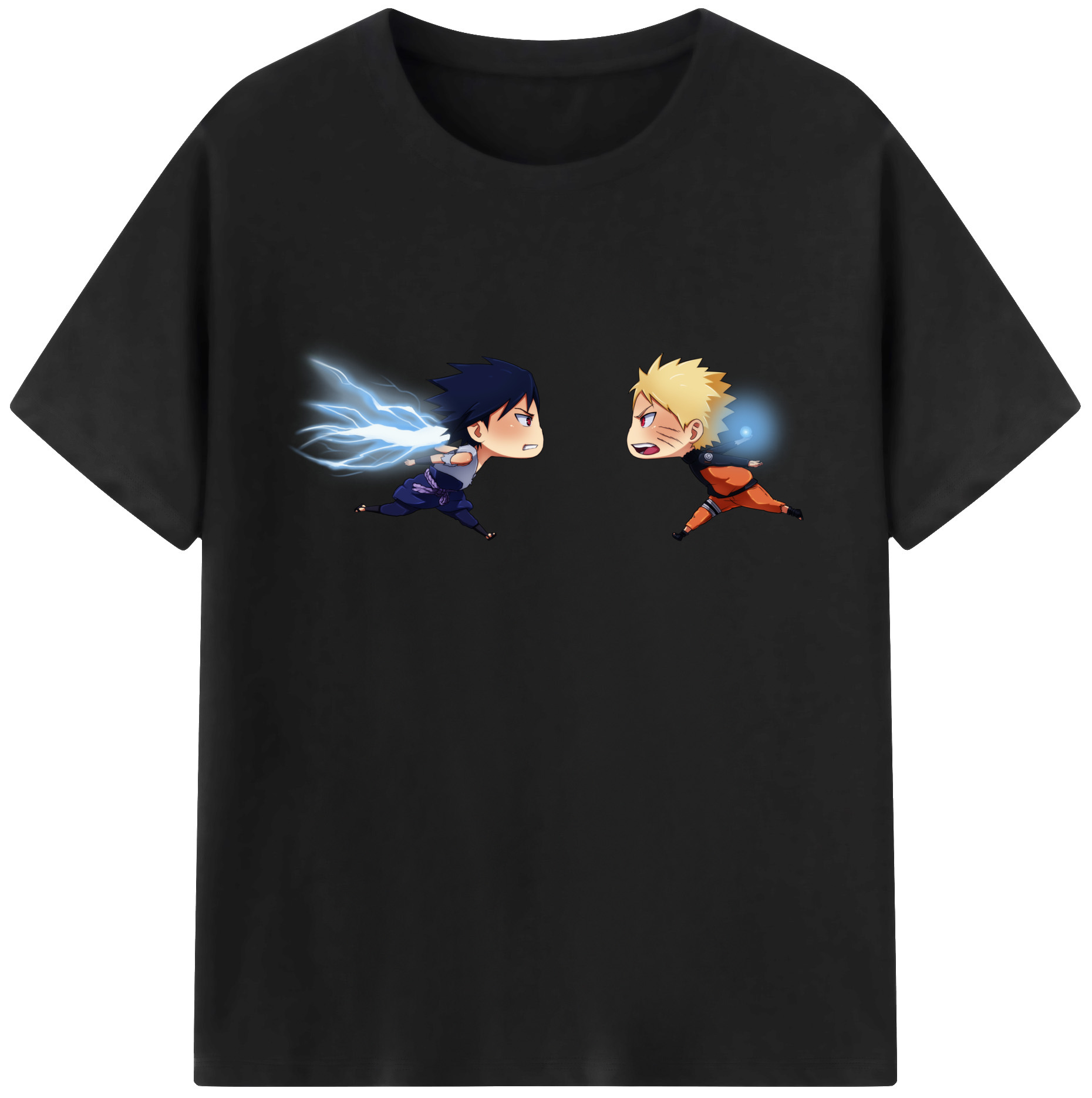 （画像用） NARUTO -ナルト- うずまき ナルト Uzumaki Naruto 綿100％ メンズ半袖Tシャツ｜肌触りやわらか＆通気性