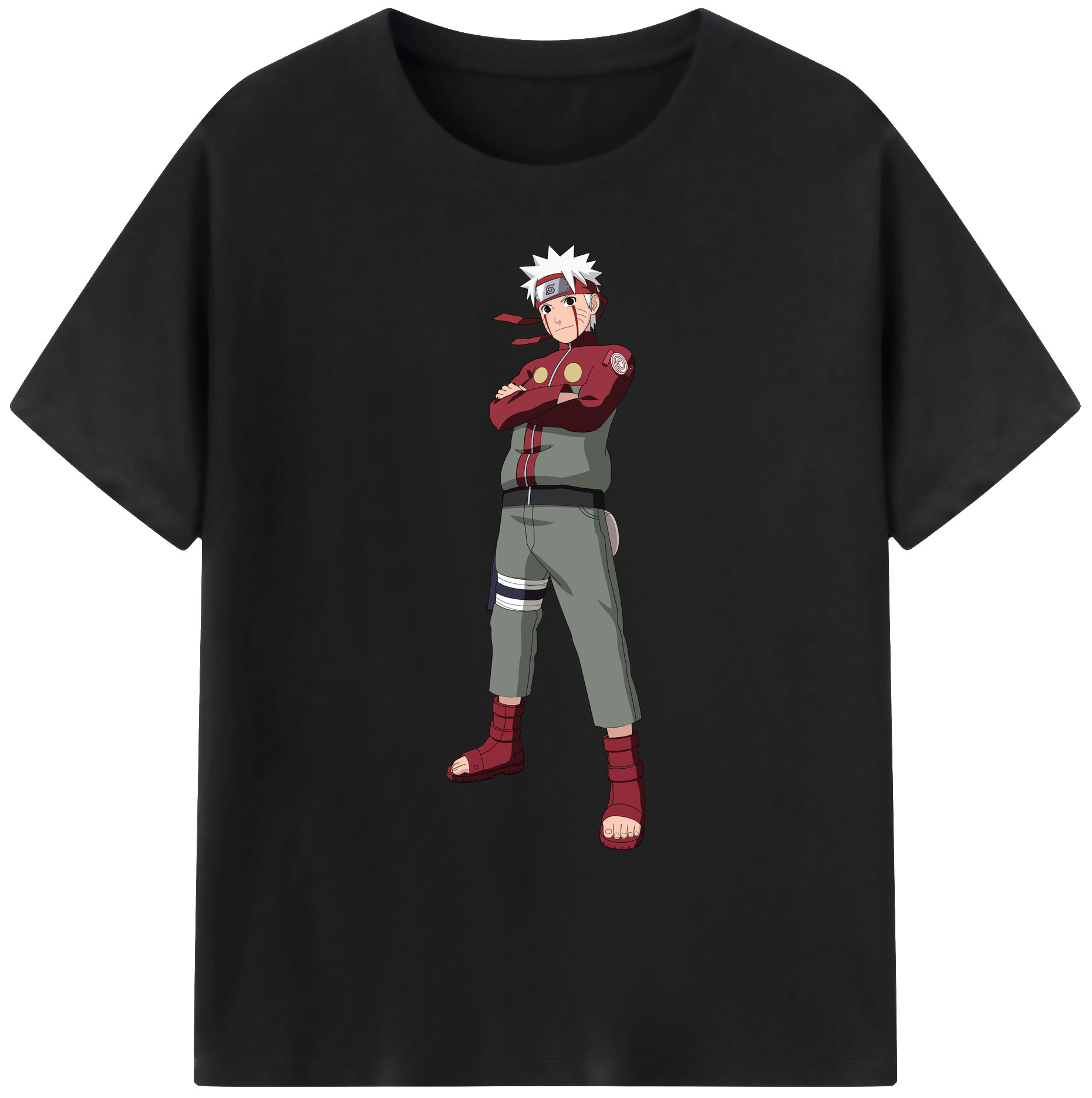 （画像用） NARUTO -ナルト- うずまき ナルト Uzumaki Naruto 綿100％ メンズ半袖Tシャツ｜肌触りやわらか＆通気性