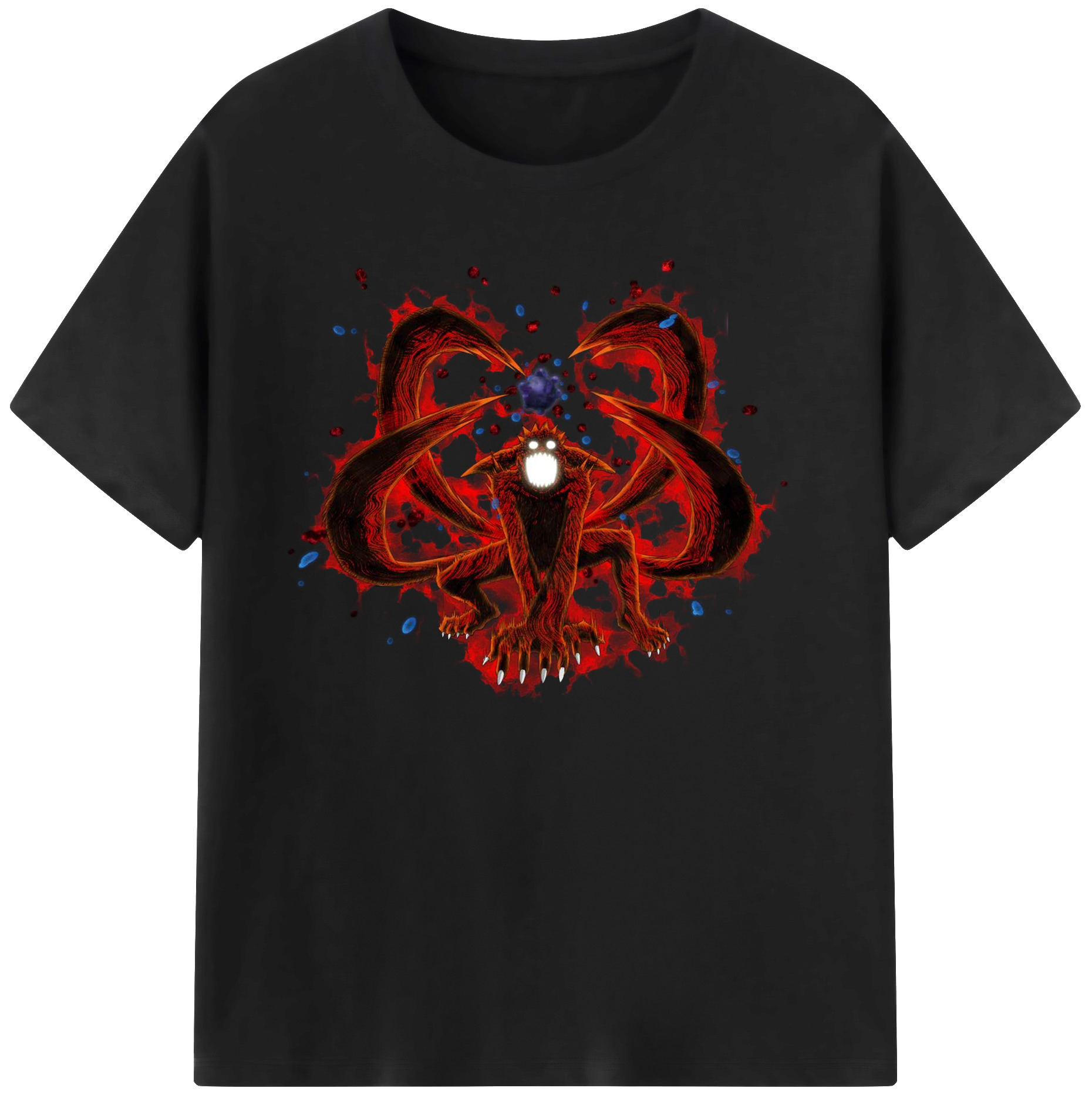 （画像用） NARUTO -ナルト- うずまき ナルト Uzumaki Naruto 綿100％ メンズ半袖Tシャツ｜肌触りやわらか＆通気性
