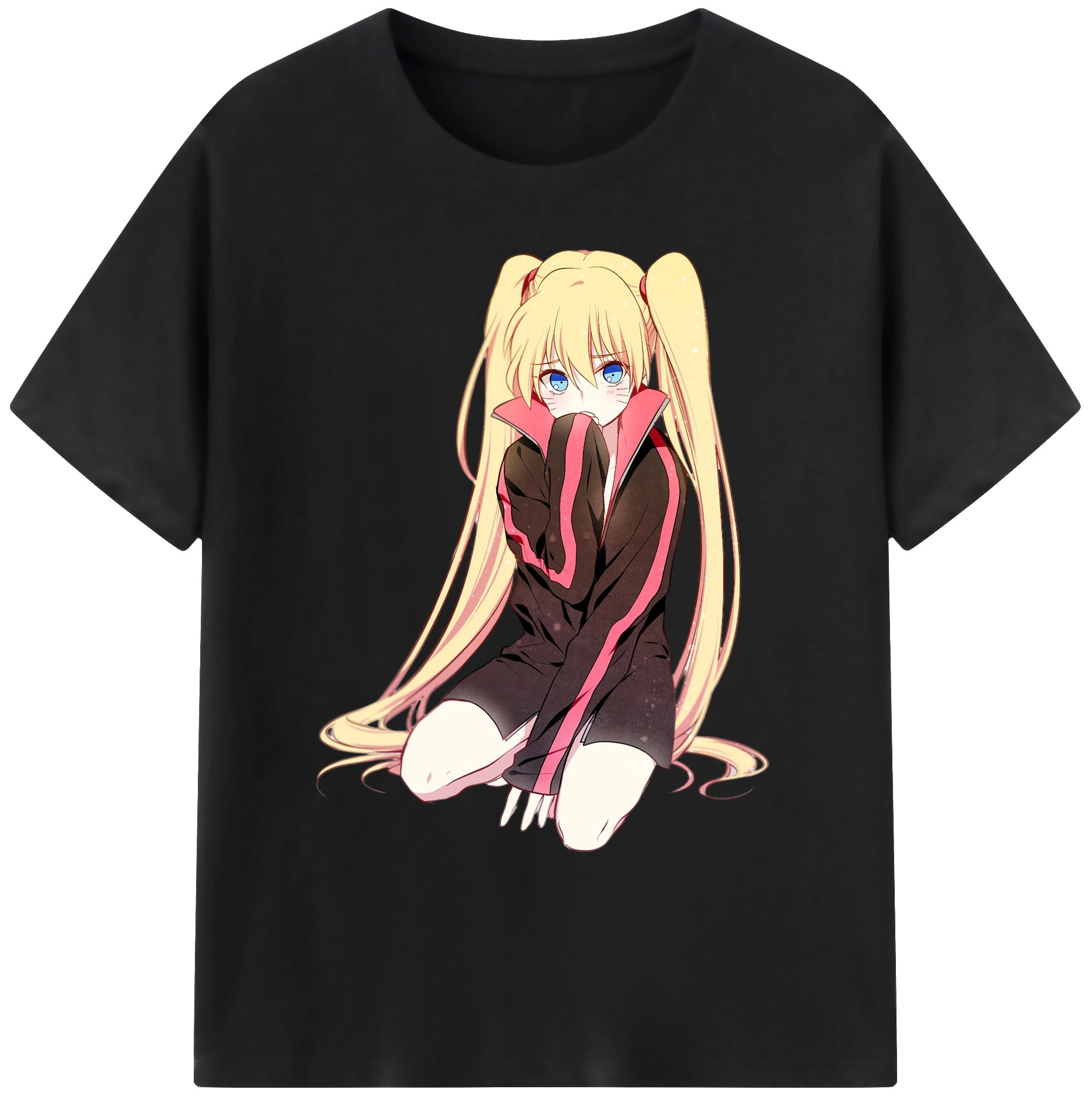 （画像用） NARUTO -ナルト- うずまき ナルト Uzumaki Naruto 綿100％ メンズ半袖Tシャツ｜肌触りやわらか＆通気性