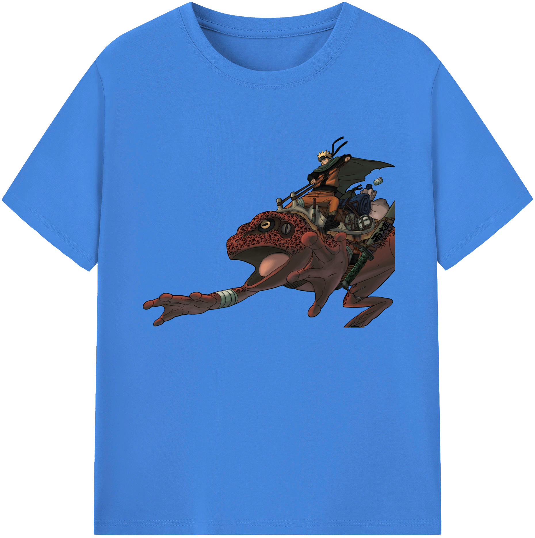 （画像用） NARUTO -ナルト- うずまき ナルト Uzumaki Naruto 綿100％ メンズ半袖Tシャツ｜肌触りやわらか＆通気性