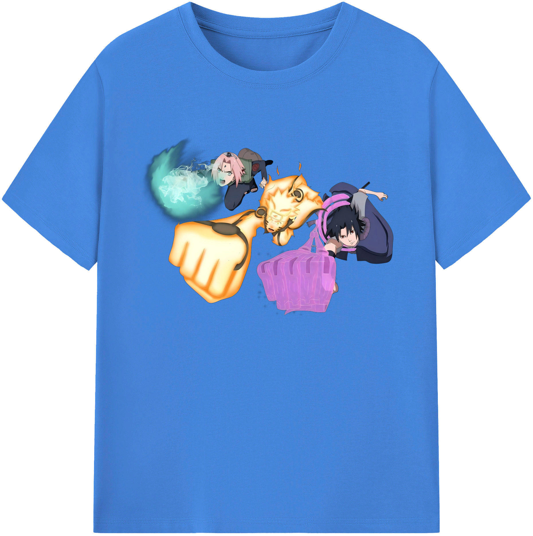 （画像用） NARUTO -ナルト- うずまき ナルト Uzumaki Naruto 綿100％ メンズ半袖Tシャツ｜肌触りやわらか＆通気性