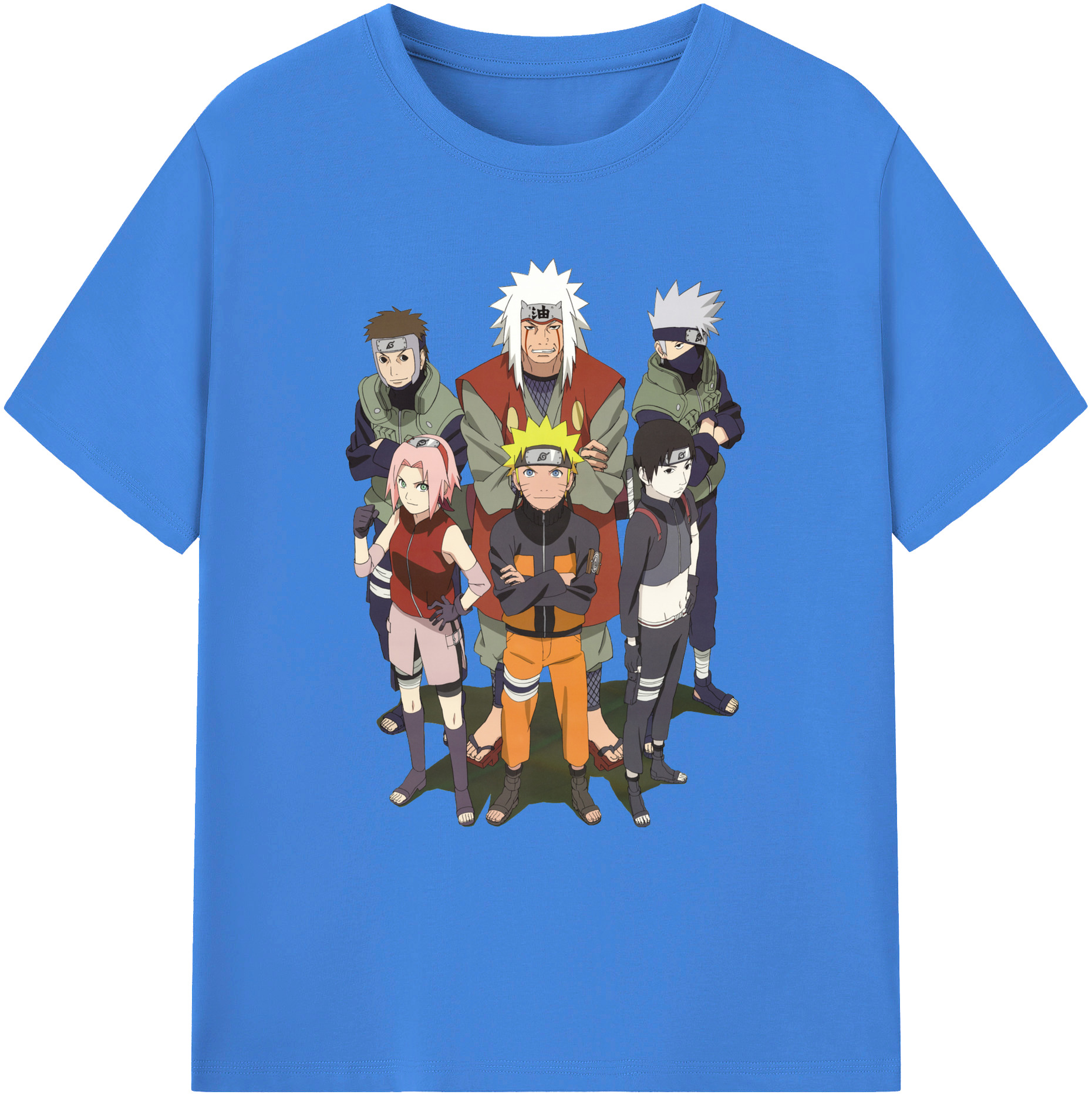 （画像用） NARUTO -ナルト- うずまき ナルト Uzumaki Naruto 綿100％ メンズ半袖Tシャツ｜肌触りやわらか＆通気性
