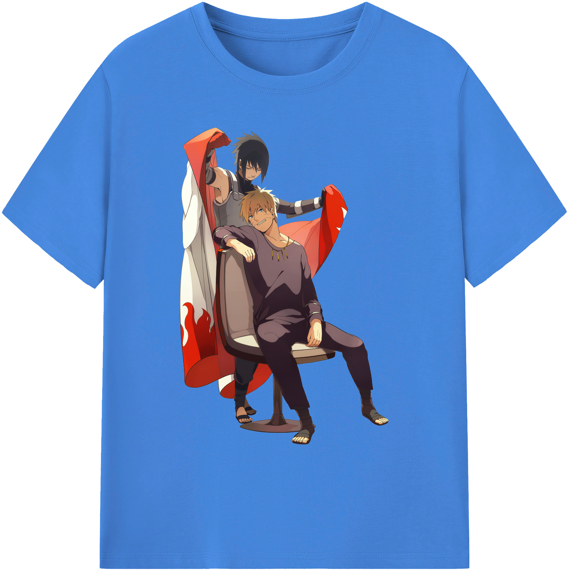 （画像用） NARUTO -ナルト- うずまき ナルト Uzumaki Naruto 綿100％ メンズ半袖Tシャツ｜肌触りやわらか＆通気性