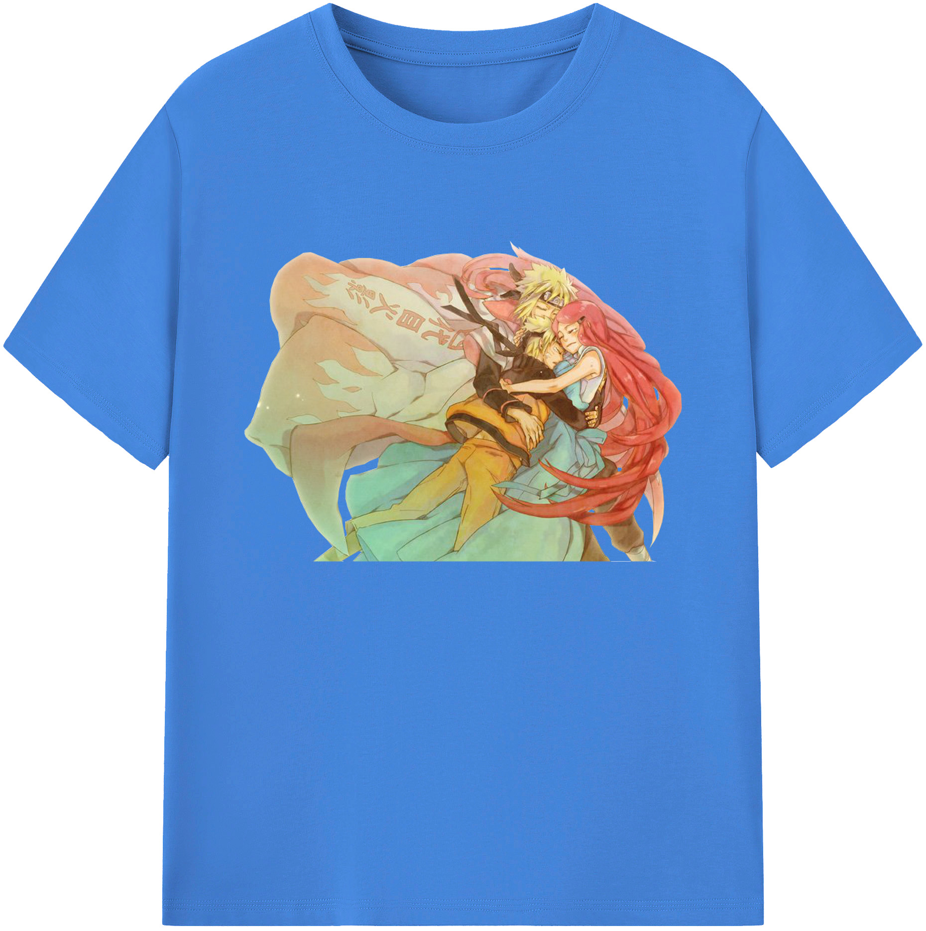 （画像用） NARUTO -ナルト- うずまき ナルト Uzumaki Naruto 綿100％ メンズ半袖Tシャツ｜肌触りやわらか＆通気性
