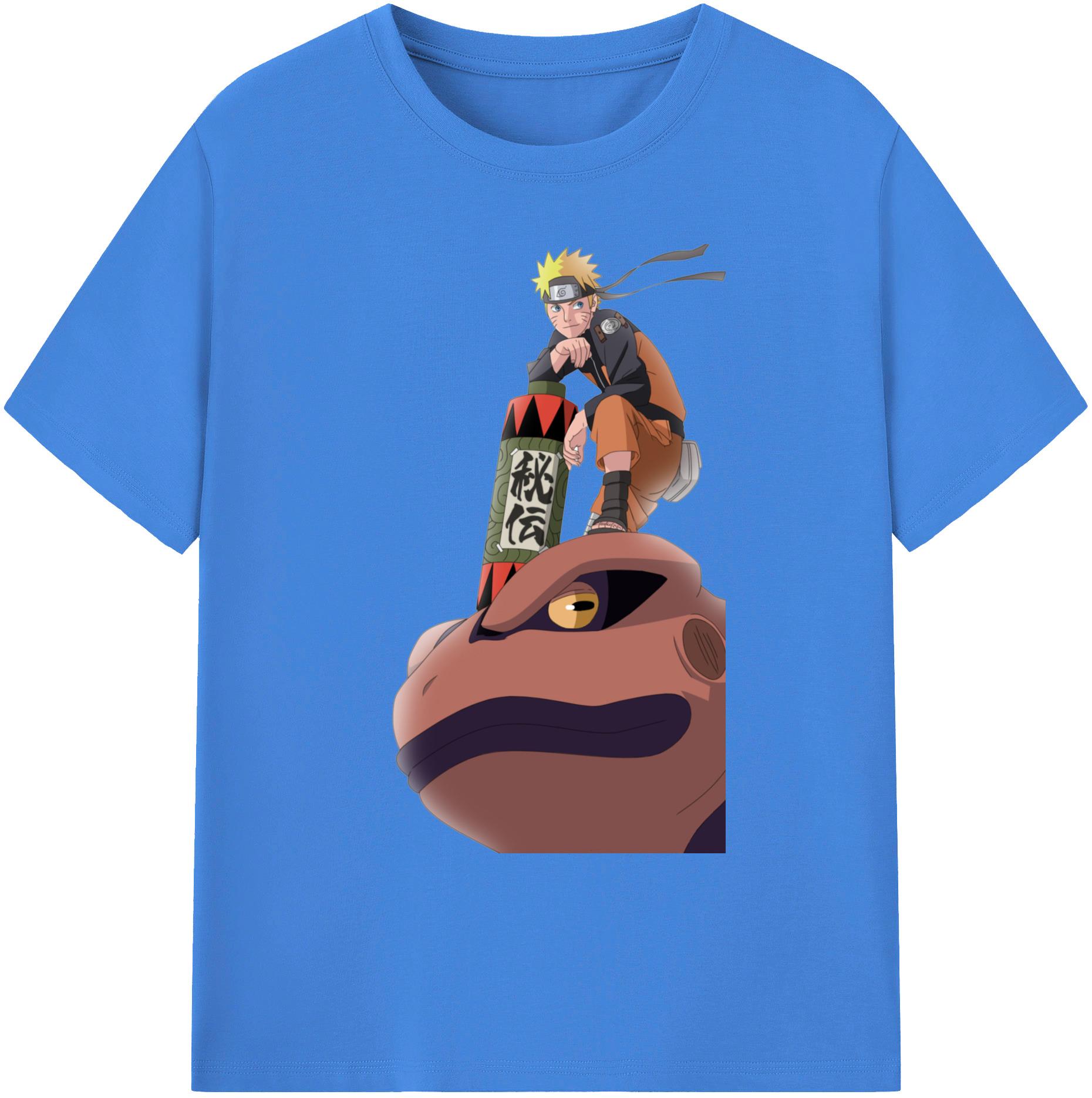 （画像用） NARUTO -ナルト- うずまき ナルト Uzumaki Naruto 綿100％ メンズ半袖Tシャツ｜肌触りやわらか＆通気性