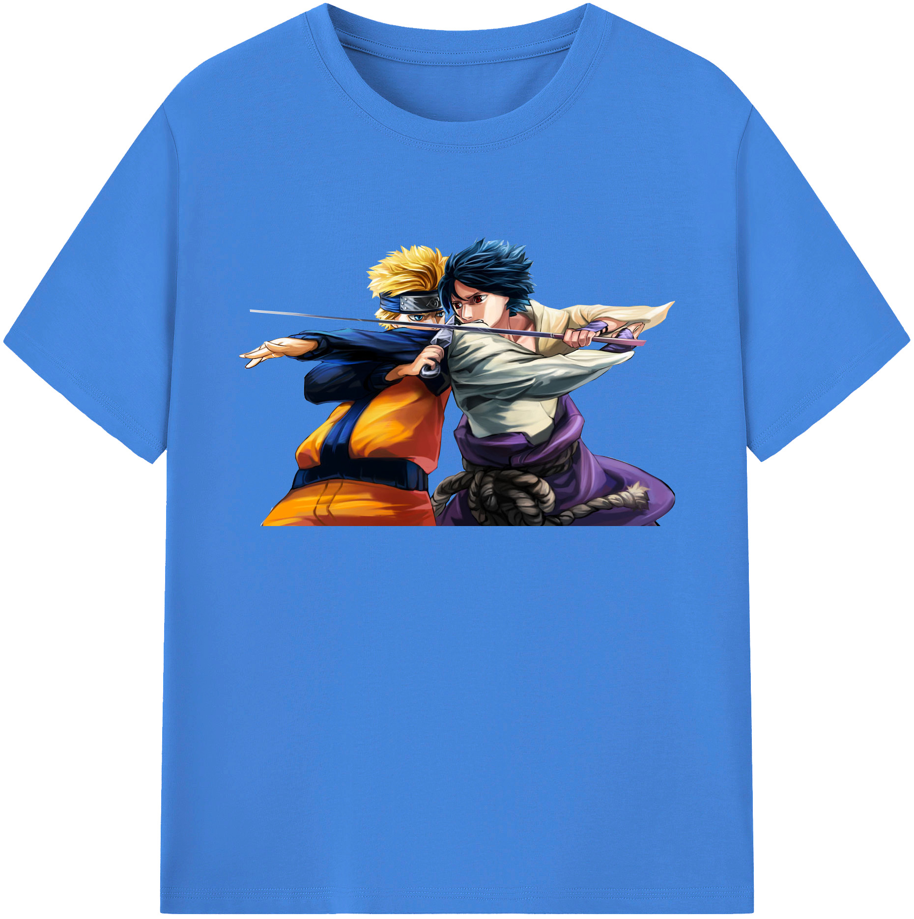 （画像用） NARUTO -ナルト- うずまき ナルト Uzumaki Naruto 綿100％ メンズ半袖Tシャツ｜肌触りやわらか＆通気性