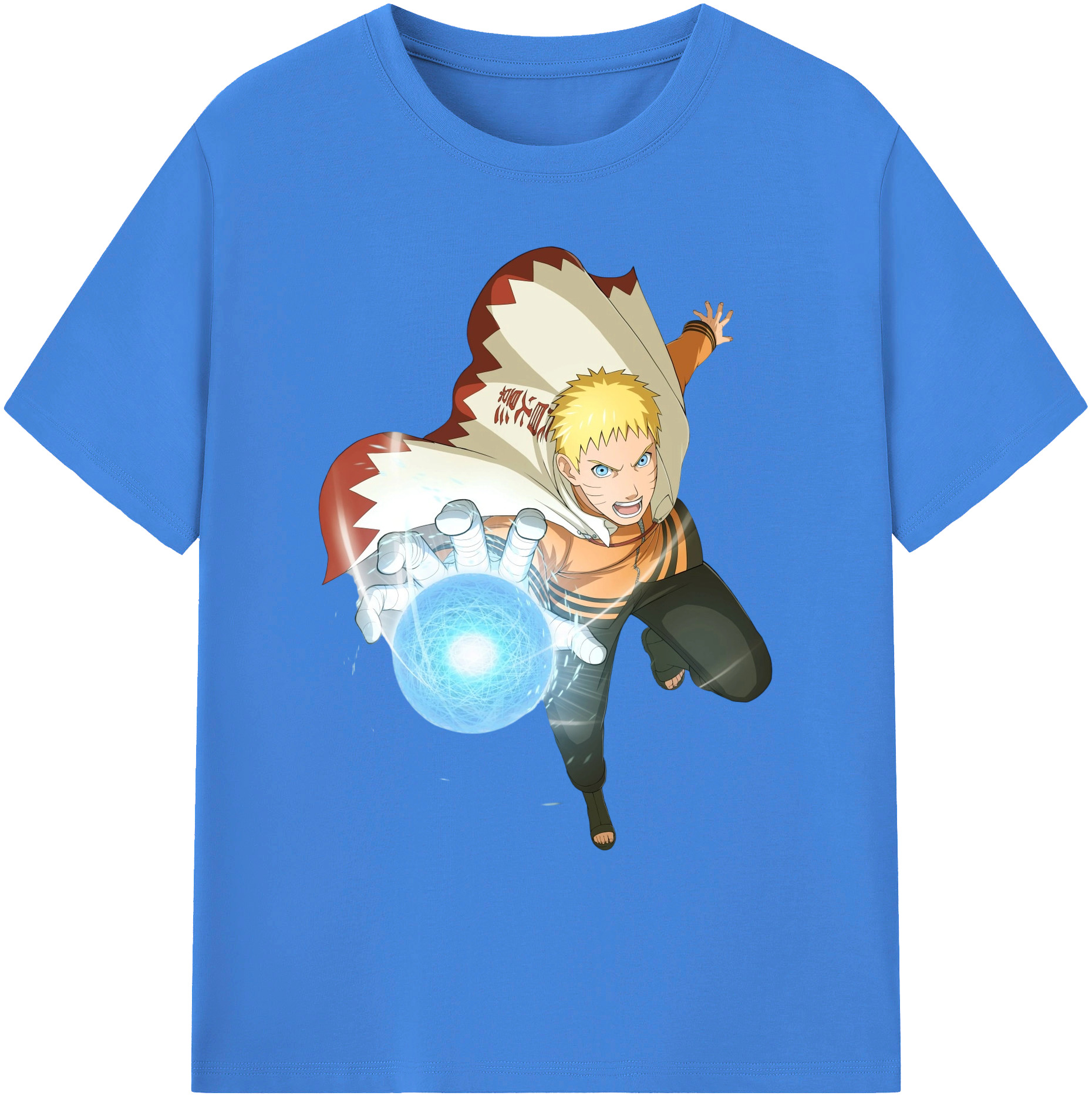 （画像用） NARUTO -ナルト- うずまき ナルト Uzumaki Naruto 綿100％ メンズ半袖Tシャツ｜肌触りやわらか＆通気性