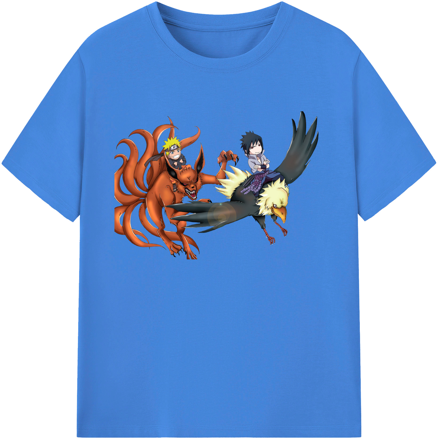 （画像用） NARUTO -ナルト- うずまき ナルト Uzumaki Naruto 綿100％ メンズ半袖Tシャツ｜肌触りやわらか＆通気性