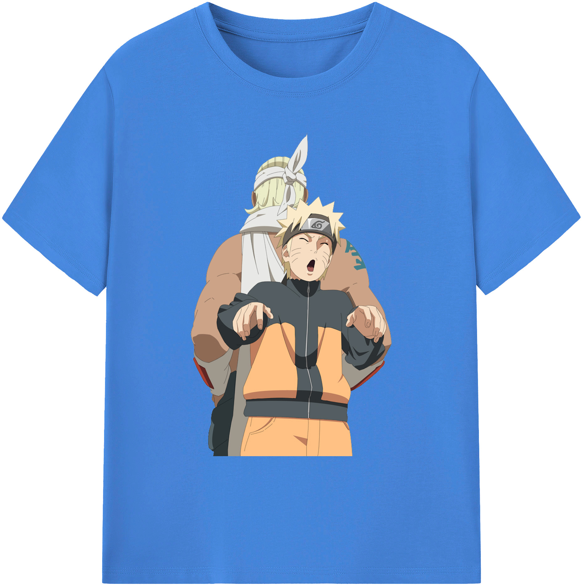 （画像用） NARUTO -ナルト- うずまき ナルト Uzumaki Naruto 綿100％ メンズ半袖Tシャツ｜肌触りやわらか＆通気性