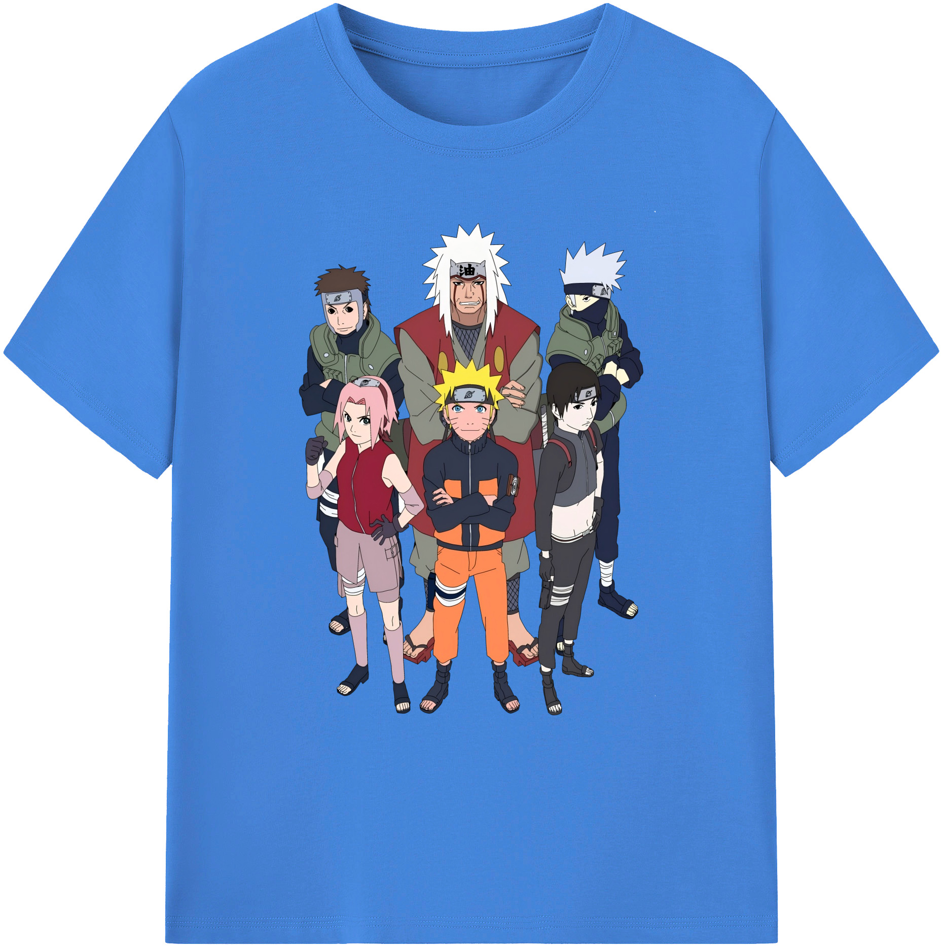 （画像用） NARUTO -ナルト- うずまき ナルト Uzumaki Naruto 綿100％ メンズ半袖Tシャツ｜肌触りやわらか＆通気性