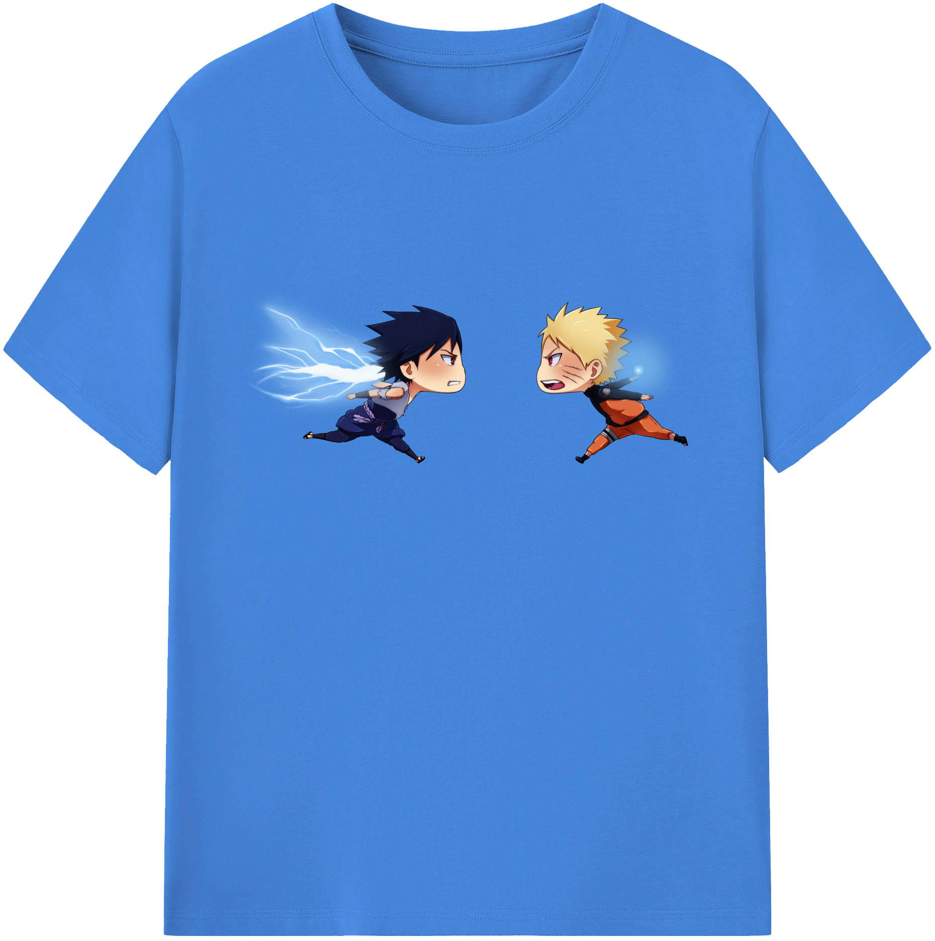 （画像用） NARUTO -ナルト- うずまき ナルト Uzumaki Naruto 綿100％ メンズ半袖Tシャツ｜肌触りやわらか＆通気性