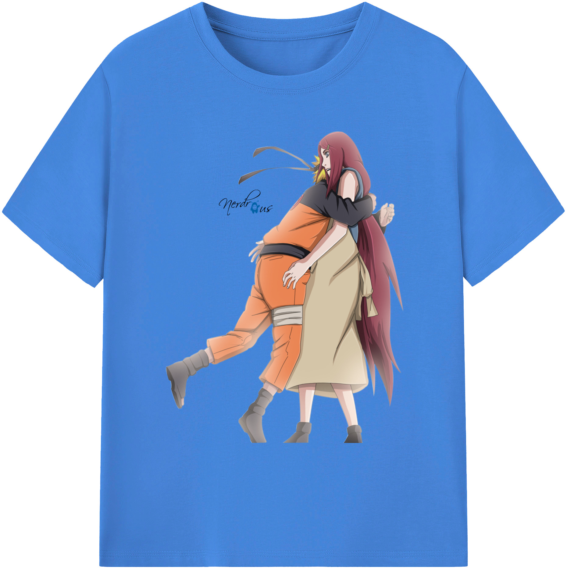 （画像用） NARUTO -ナルト- うずまき ナルト Uzumaki Naruto 綿100％ メンズ半袖Tシャツ｜肌触りやわらか＆通気性