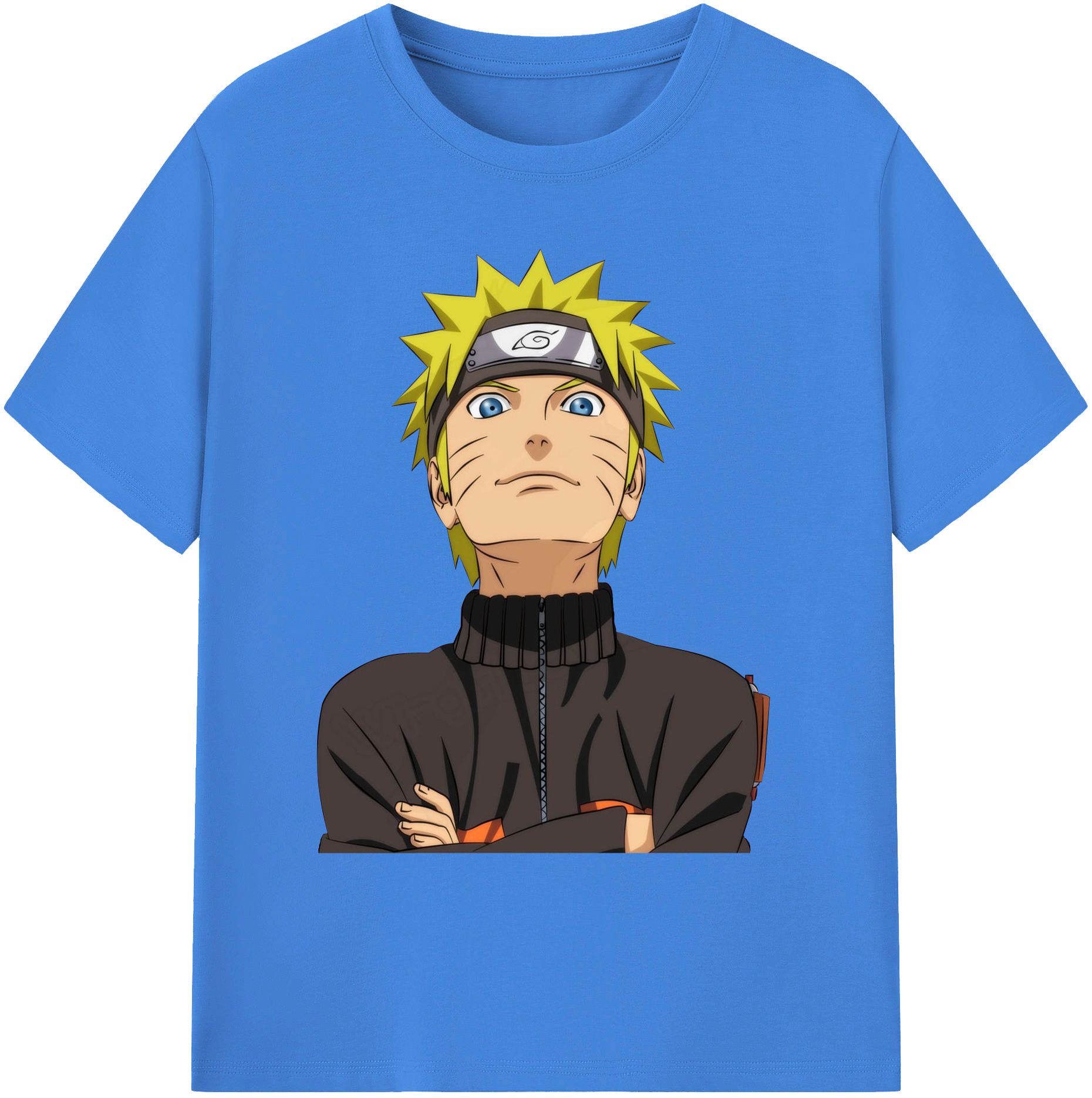 （画像用） NARUTO -ナルト- うずまき ナルト Uzumaki Naruto 綿100％ メンズ半袖Tシャツ｜肌触りやわらか＆通気性