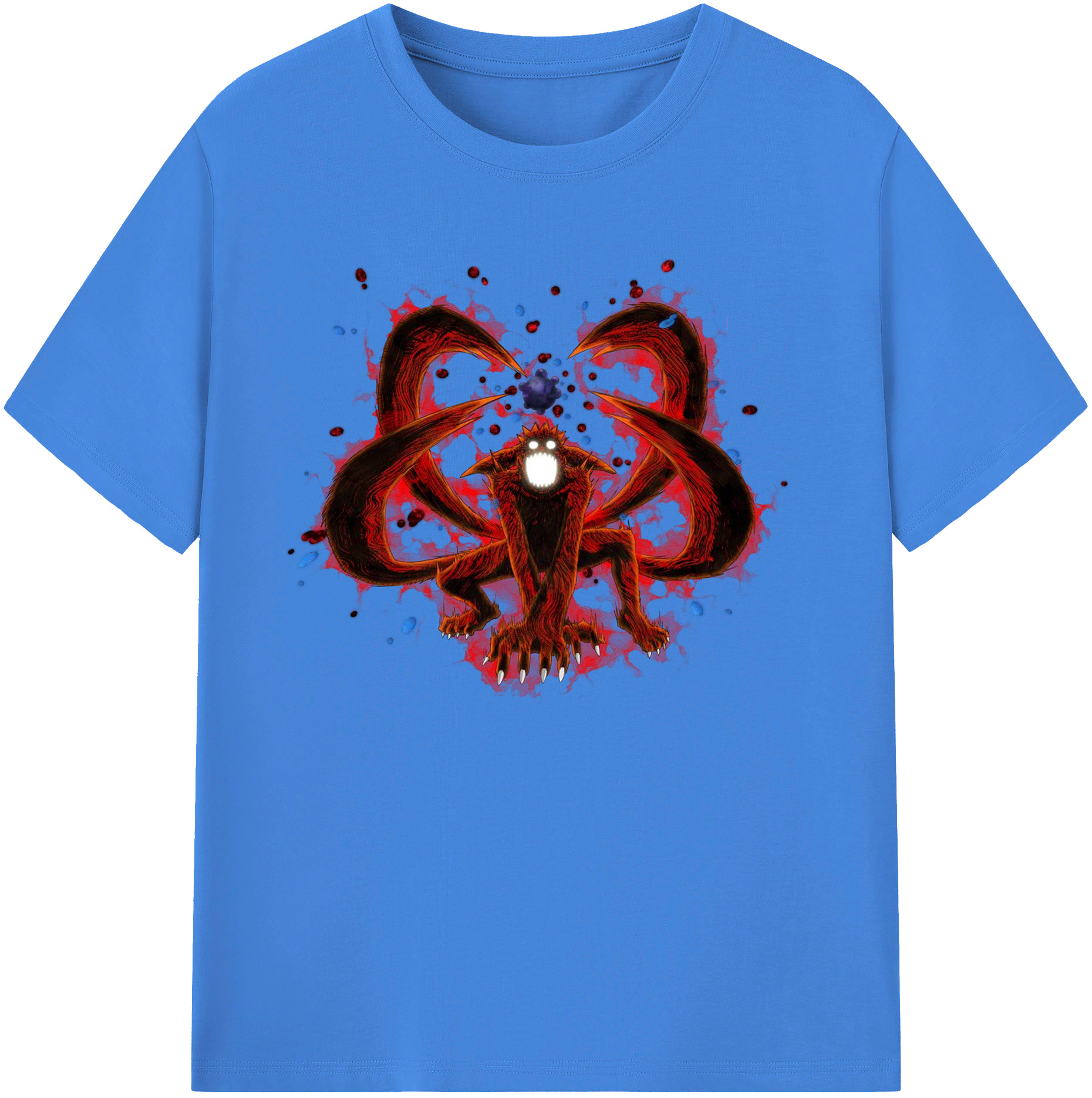 （画像用） NARUTO -ナルト- うずまき ナルト Uzumaki Naruto 綿100％ メンズ半袖Tシャツ｜肌触りやわらか＆通気性